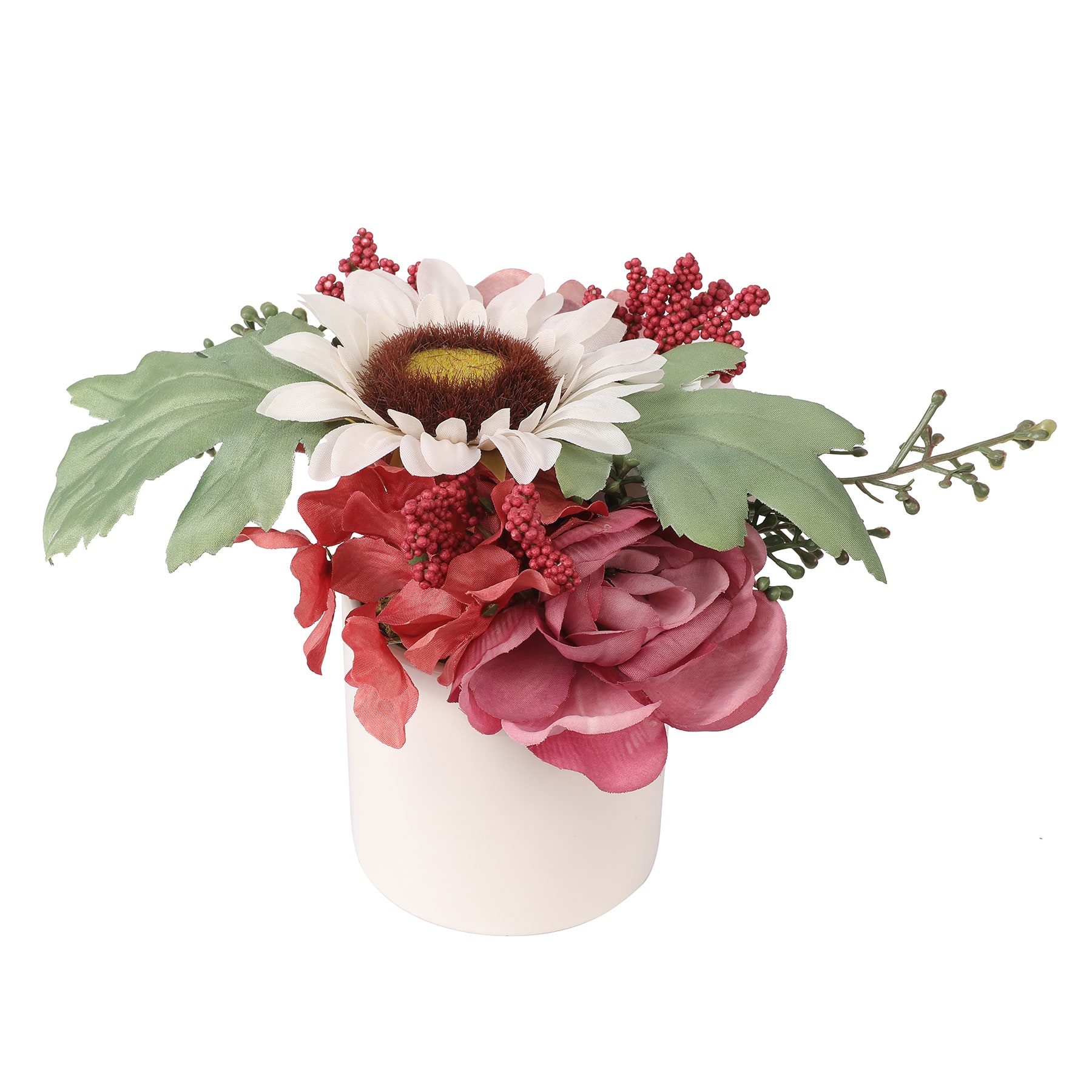 7&#x22; Pink Ranunculus &#x26; Hydrangea Mix in Ceramic Pot by Ashland&#xAE;