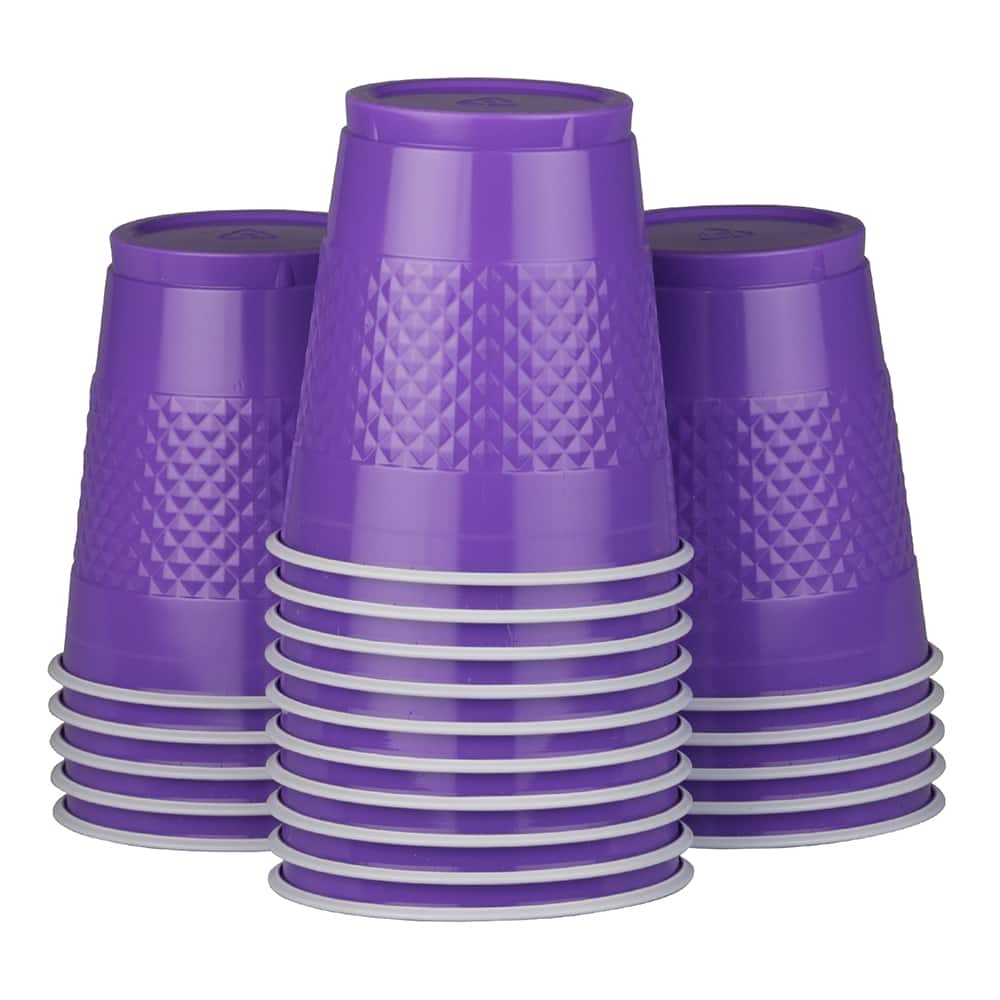 12 oz. Magenta Plastic Cups 20 ct.