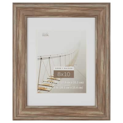 Rustic Brown 8" x 10" Frame with Mat, Home Collection by Studio Décor® | Michaels