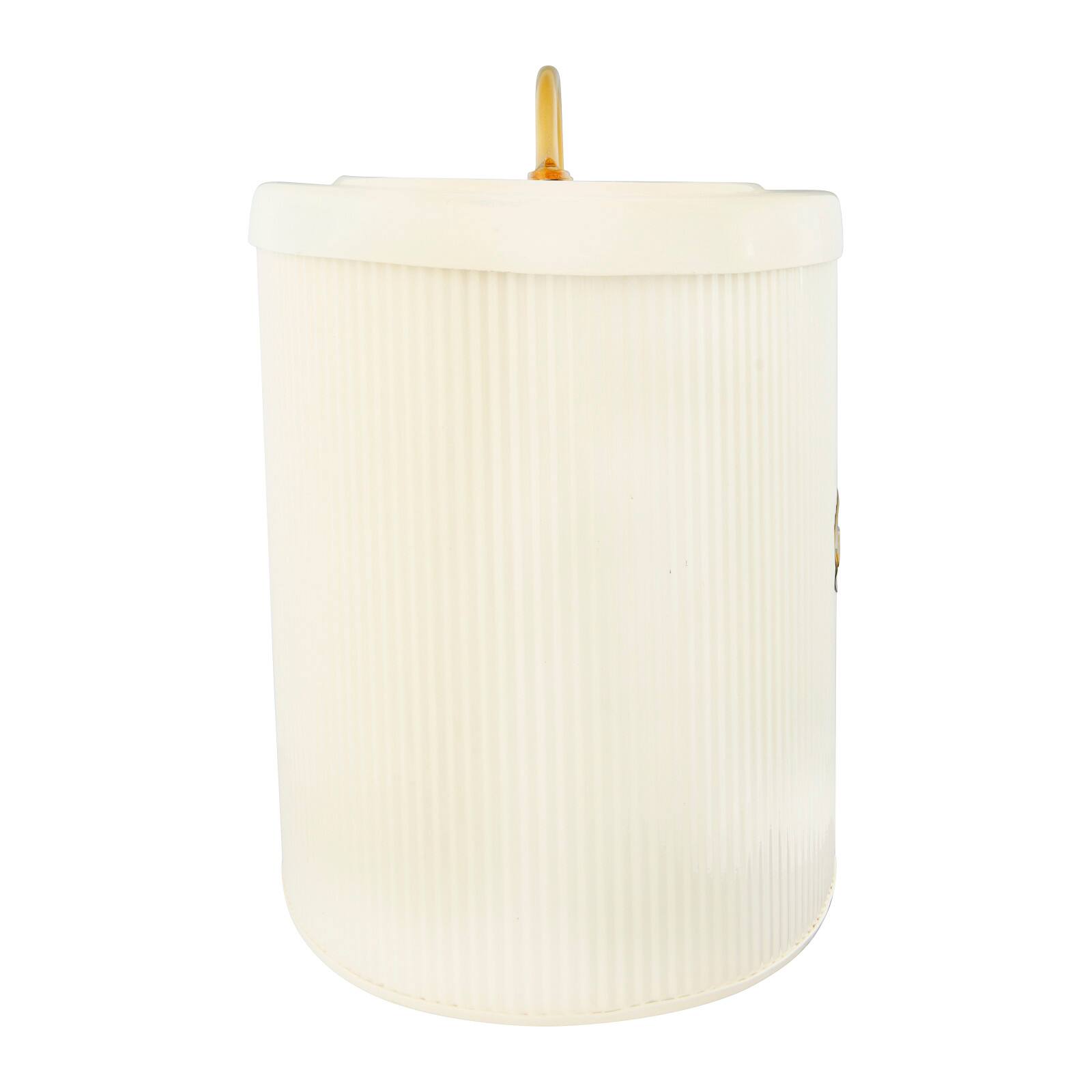 Hello Honey® 10.75" White Oval Metal "Bread" Box with Lid