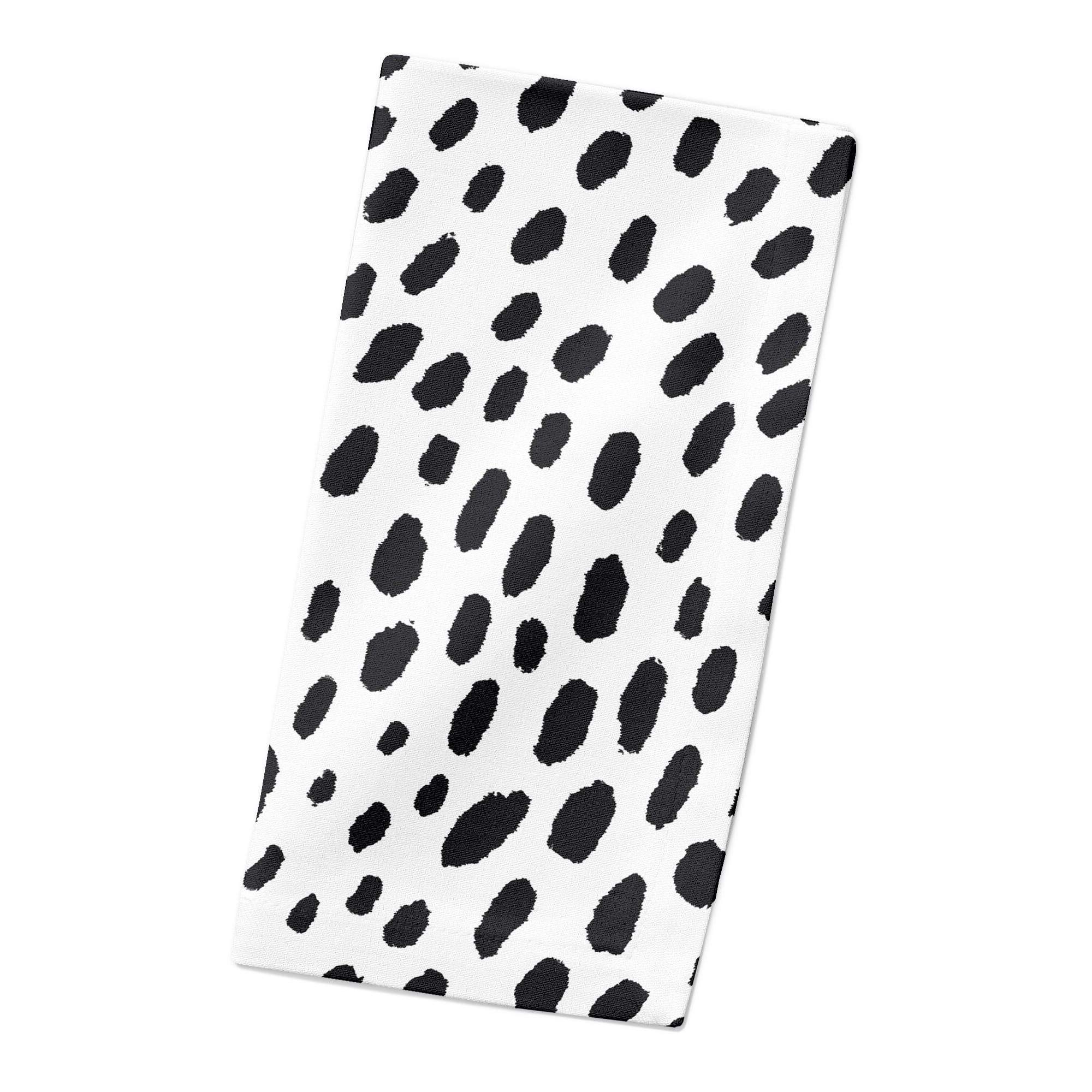 Monochromatic Spot Pattern 10" x 10" Cotton Twill Napkin