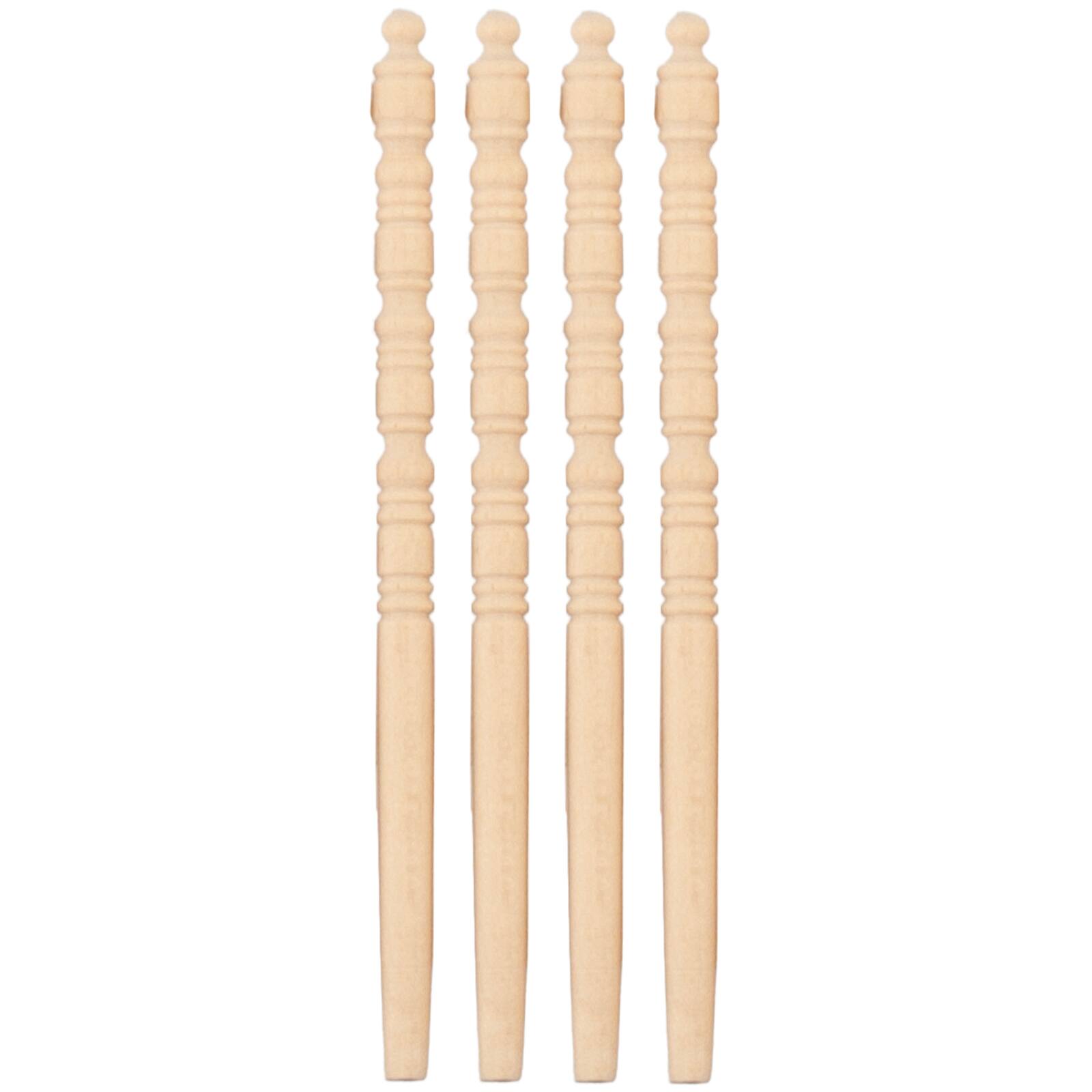 Houseworks&#xAE; Round Finial Turned Posts, 4ct.
