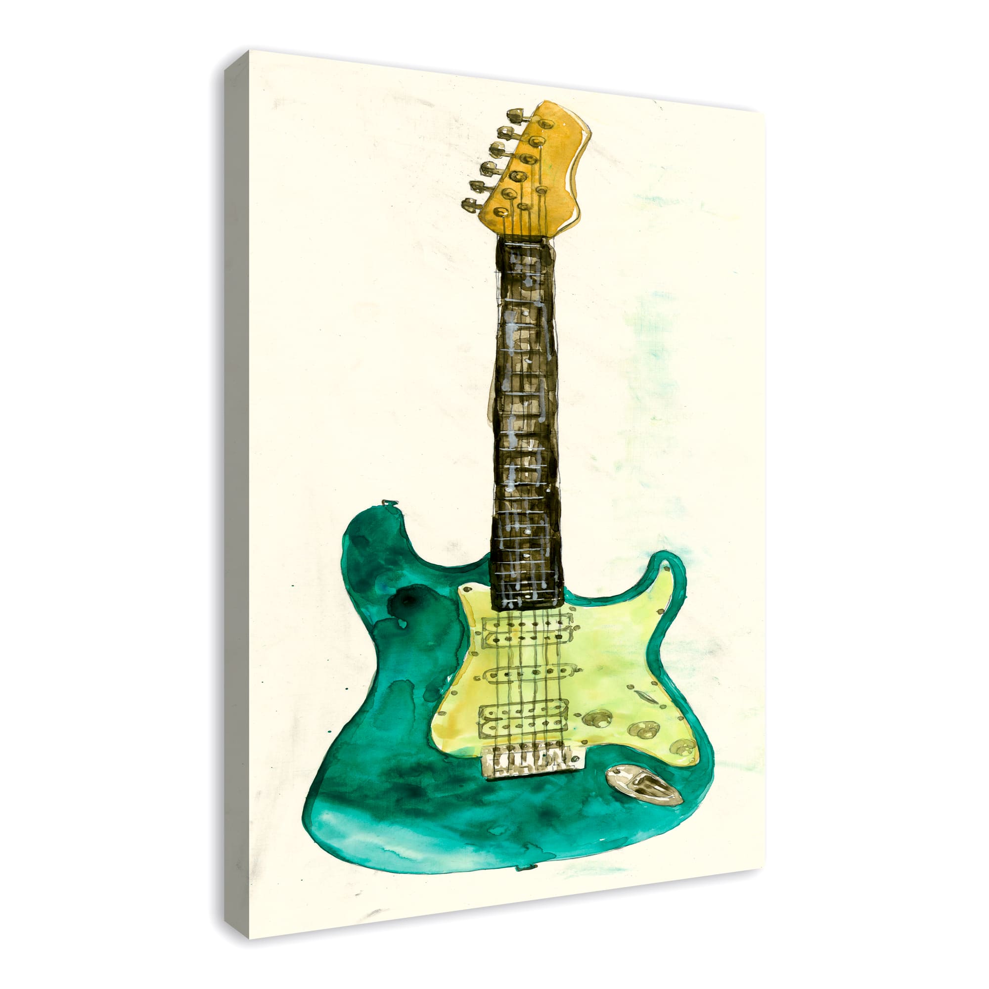 Bright Guitar 24" x 36" Canvas Wall Art