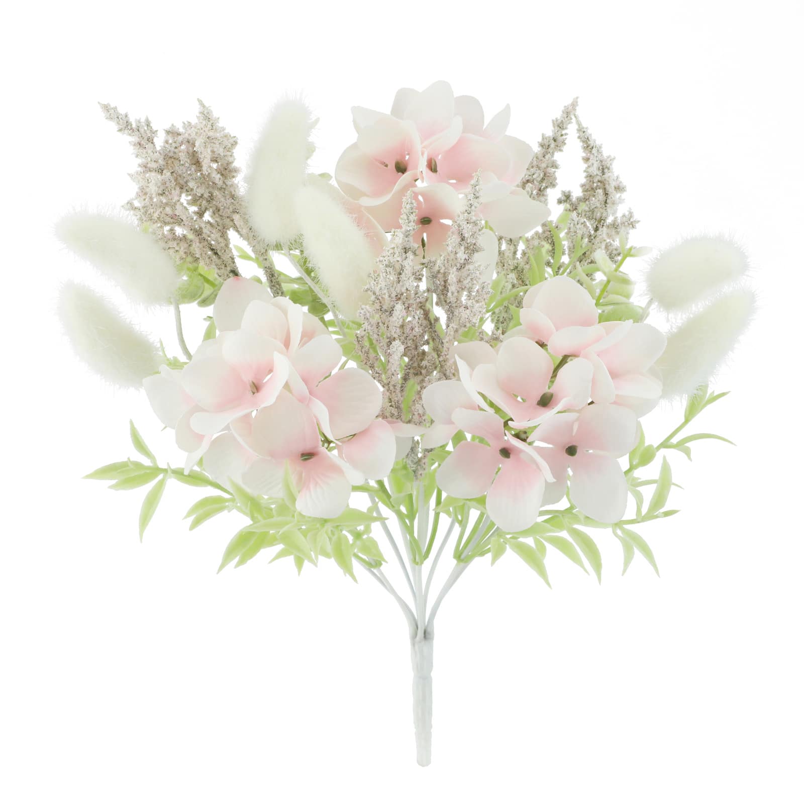 Cream &#x26; Pink Mixed Bunny Tail, Heather &#x26; Hydrangea Bush by Ashland&#xAE;