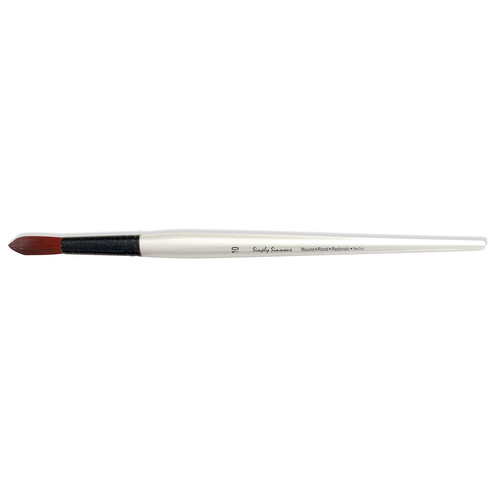 Simply Simmons Extra-Firm Synthetic Long Handle Round Brush