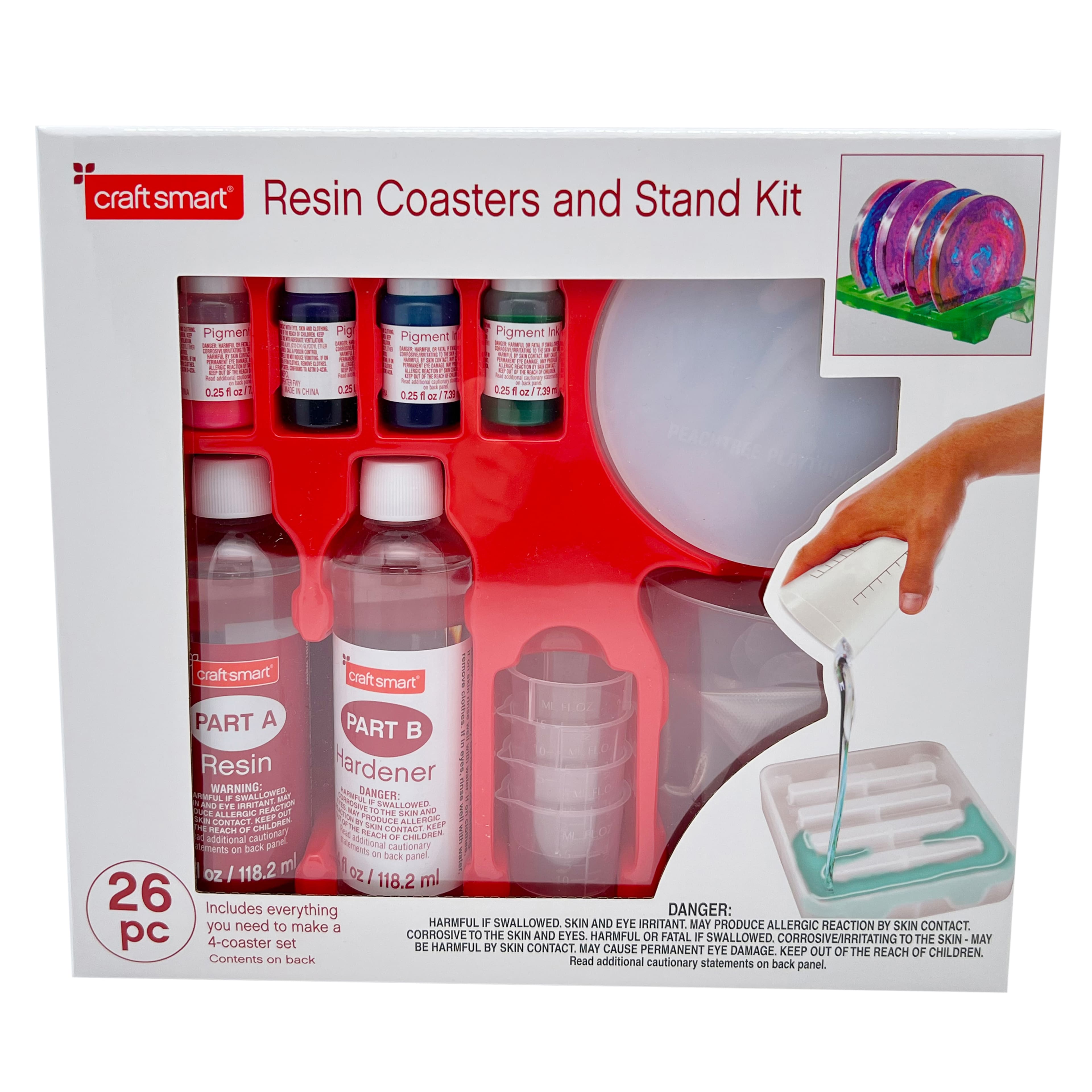 Resin Coasters &#x26; Stand Kit by Craft Smart&#xAE;