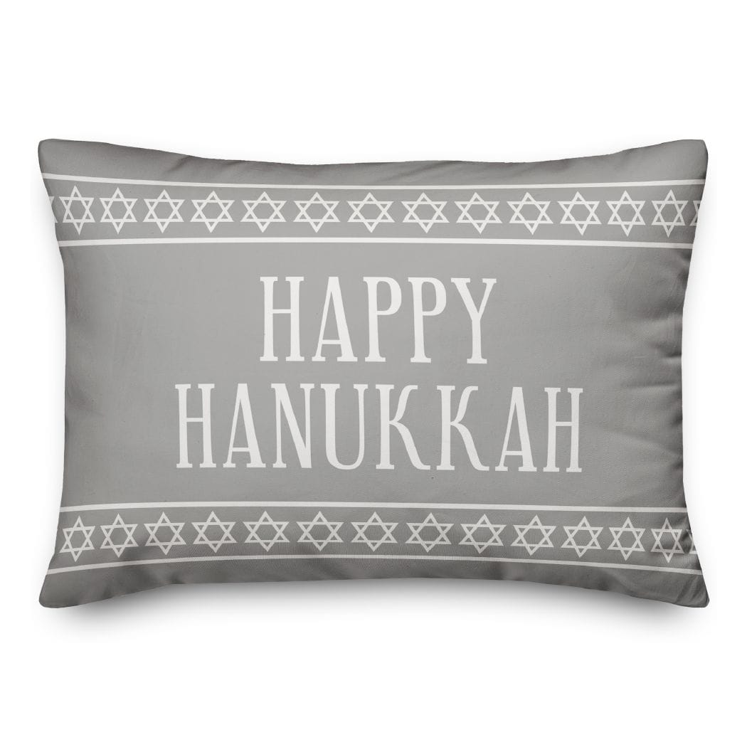 Happy Hanukkah 14x20 Spun Poly Pillow