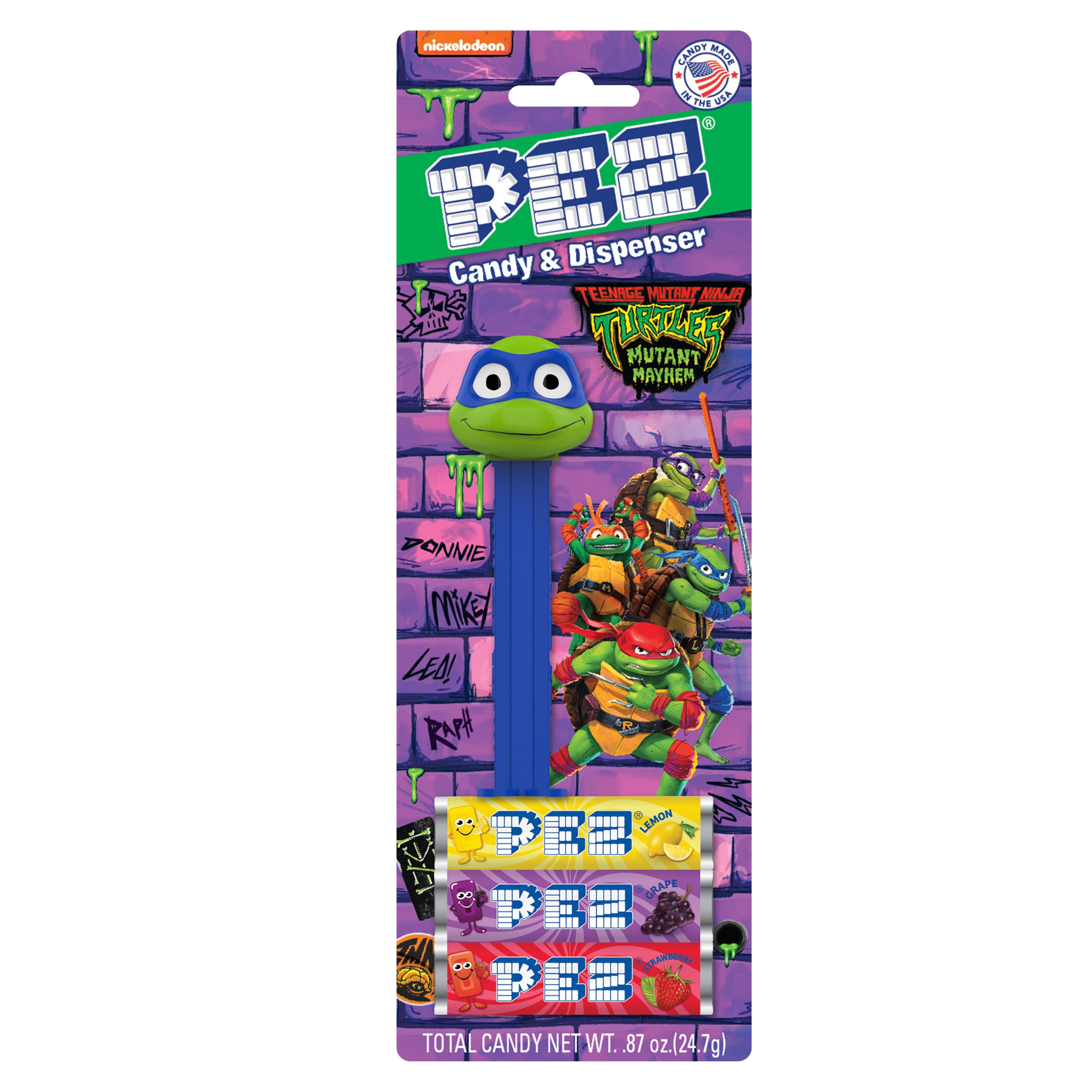 Assorted Pez® TMNT Mutant Mayhem Candy & Dispenser, 1pc.