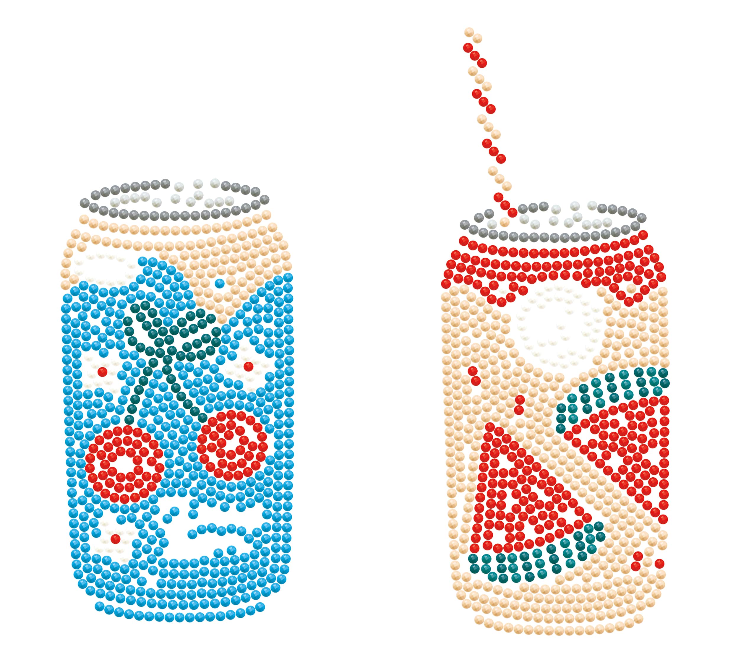 Diamond Dotz® Fruity Soda Iron-On 'n' Dot Kit