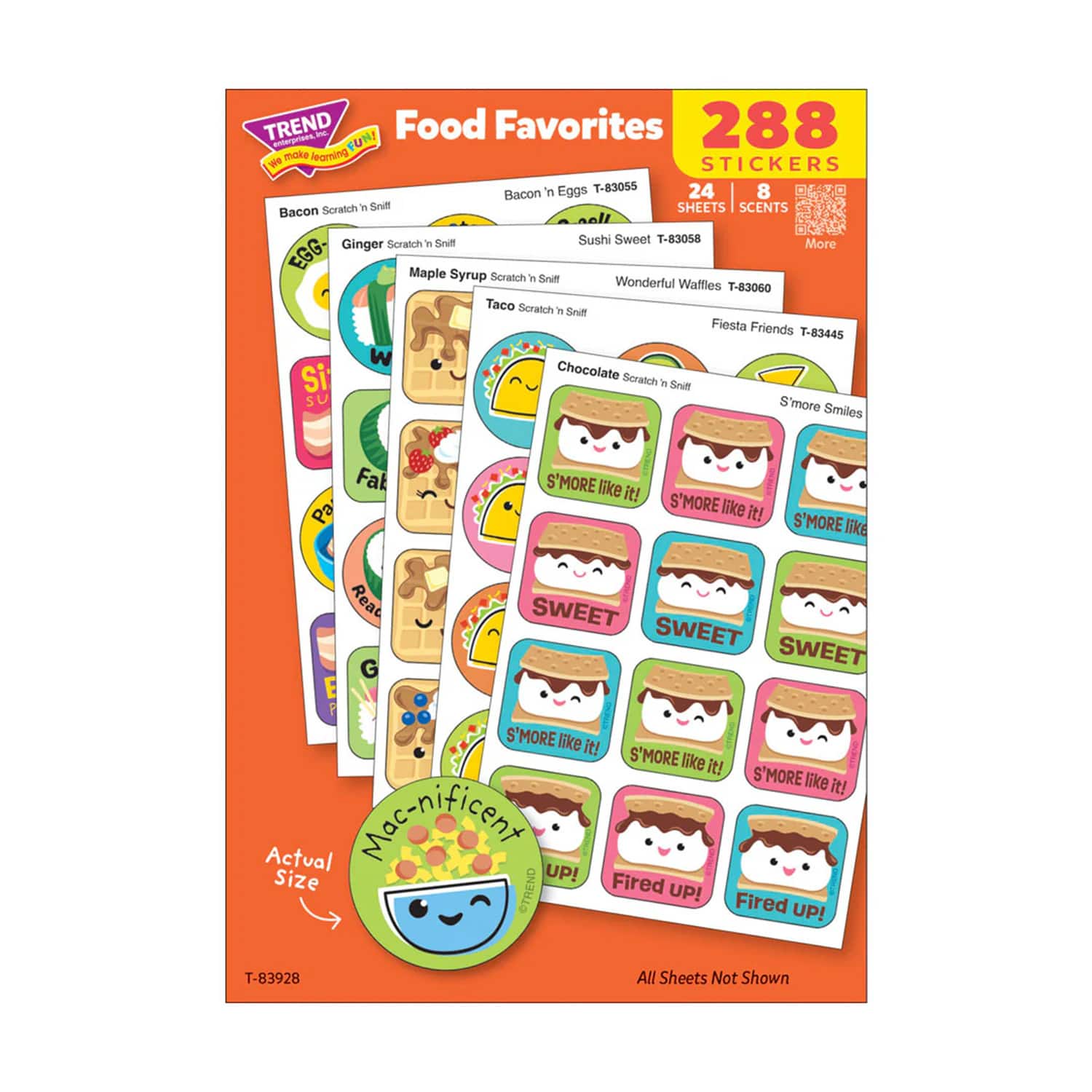 TREND Enterprises&#xAE; Food Favorites Scratch &#x27;n Sniff Stinky Stickers&#xAE; Variety Pack