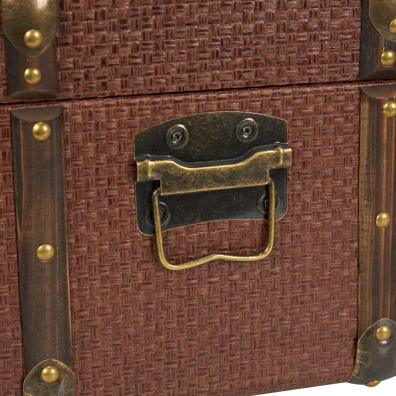 Brown Antique Style Trunk Set