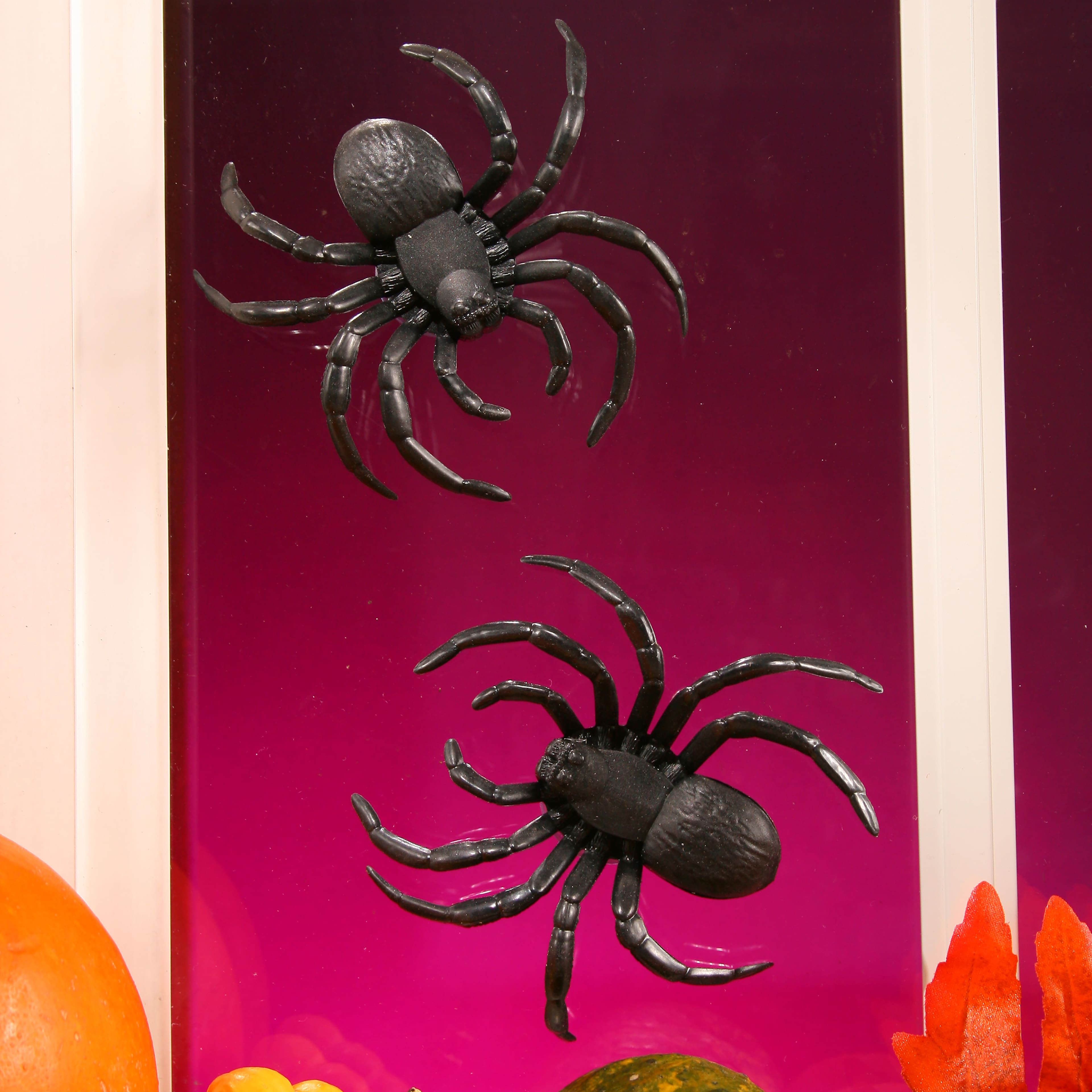 3.5&#x22; Black Window Walker Spiders, 2ct. by Ashland&#xAE;