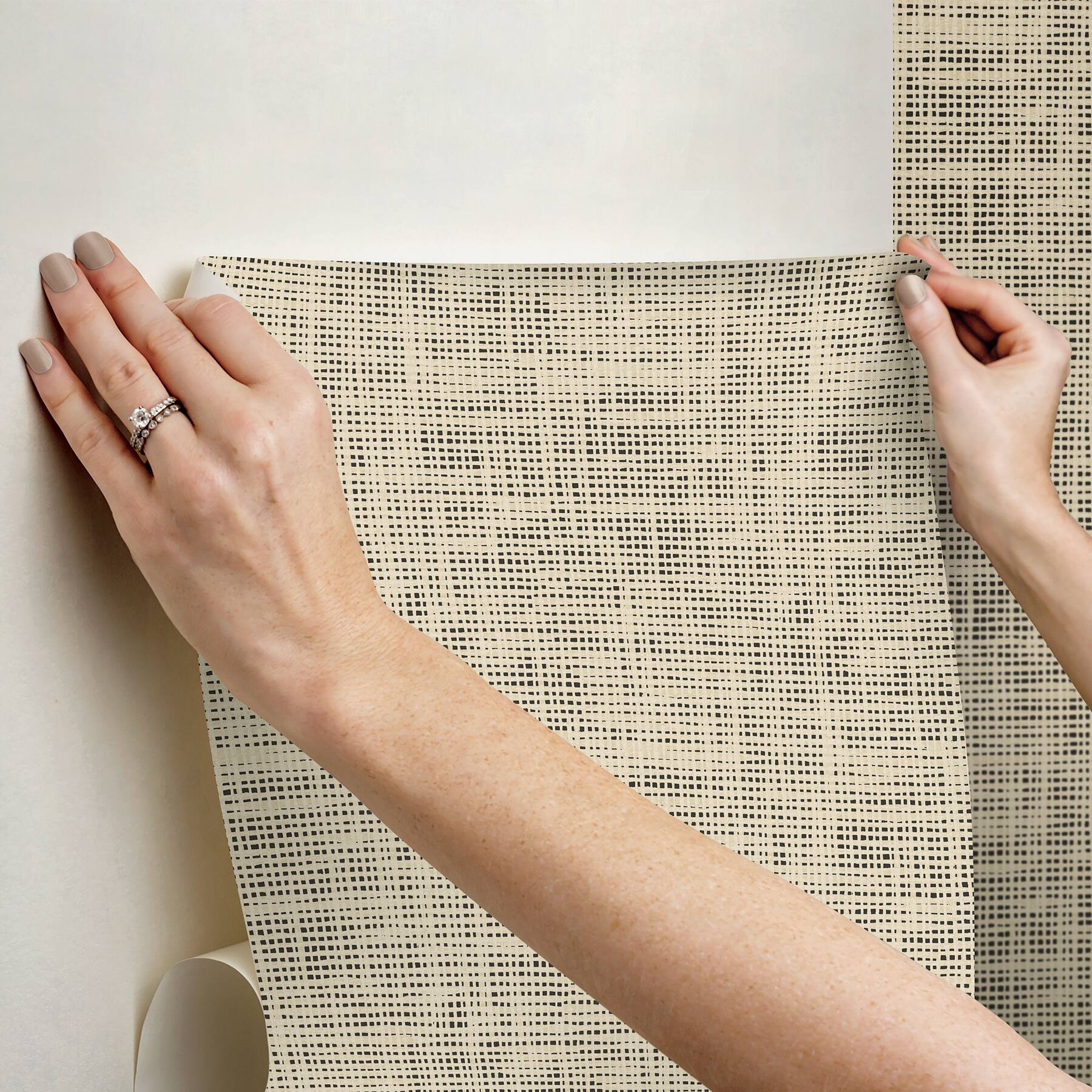 NuWallpaper Nolan Black Peel & Stick Wallpaper