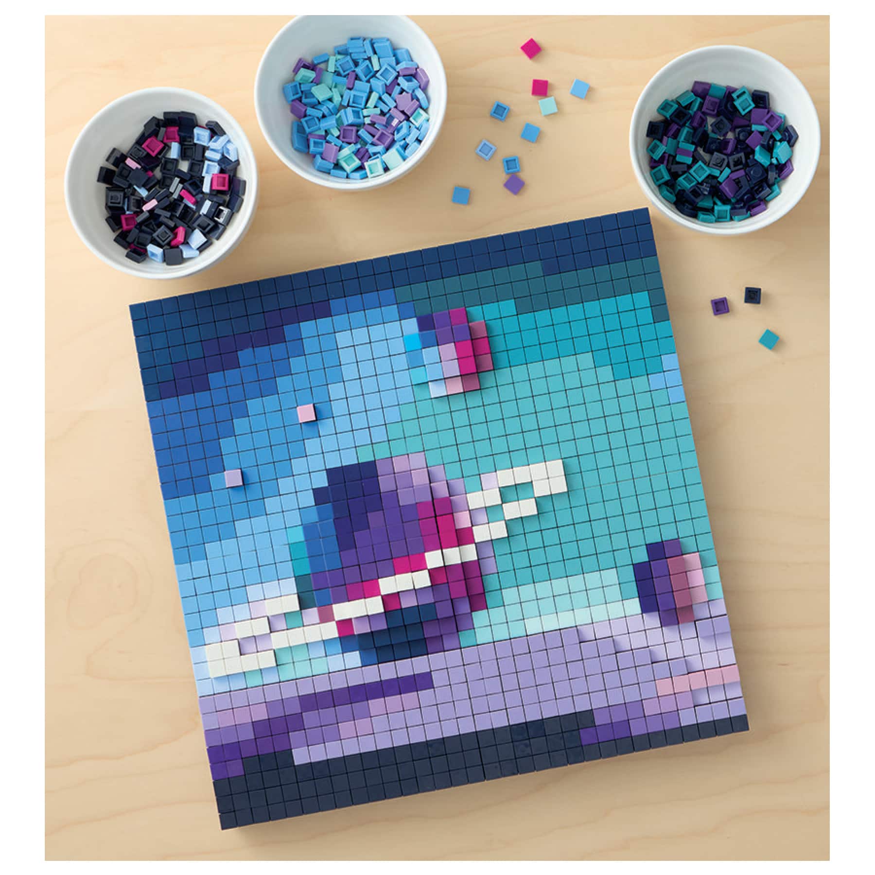 10" x 10" Celestial Body Pixelated Brick Art Kit by Make Market®