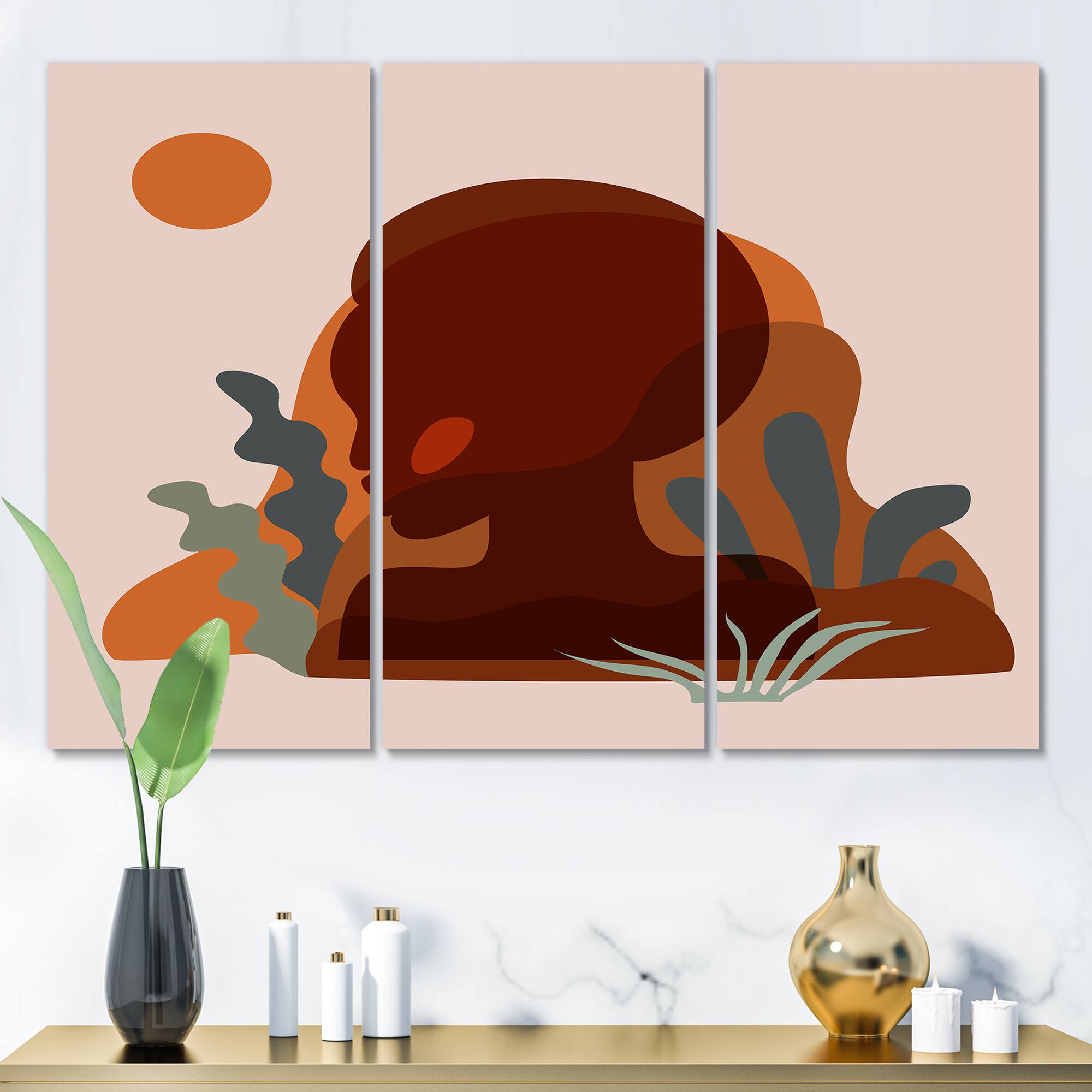 Designart - Minimal Silhouette Of African American Woman