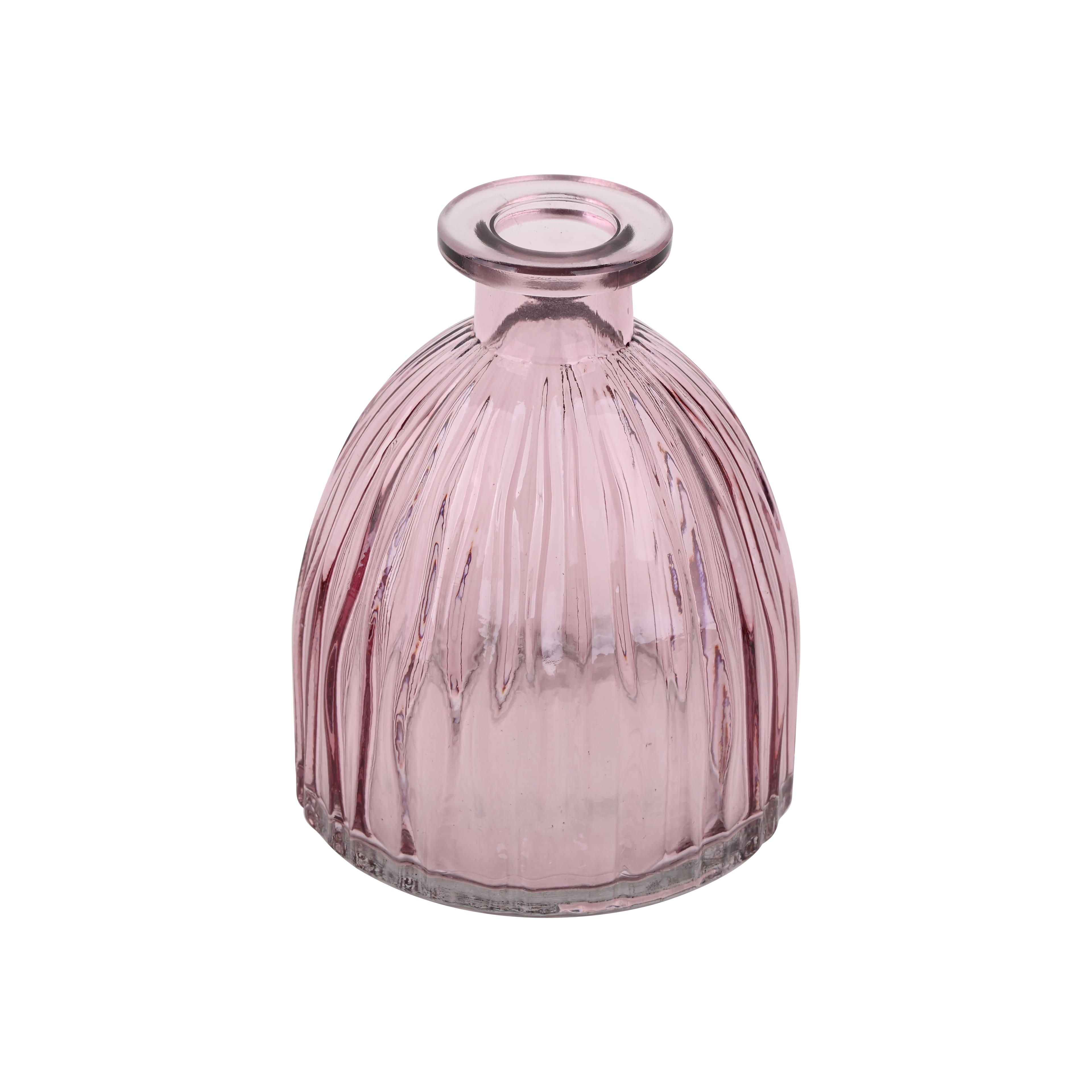 4&#x22; Ribbed Glass Vase Decorative Container by Ashland&#xAE;