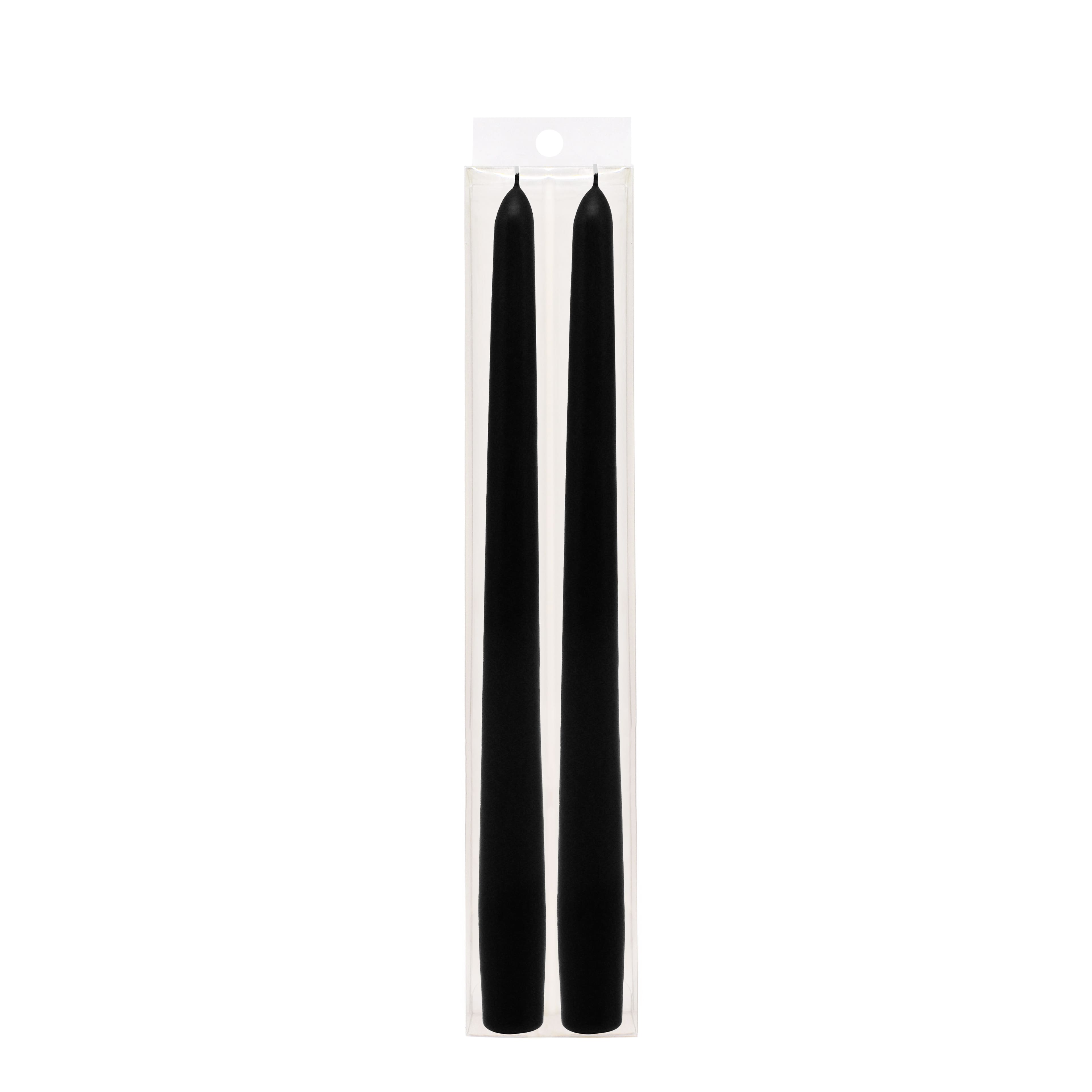 10&#x22; Black &#x26; Red Bleeding Taper Candles, 2ct. by Ashland&#xAE;