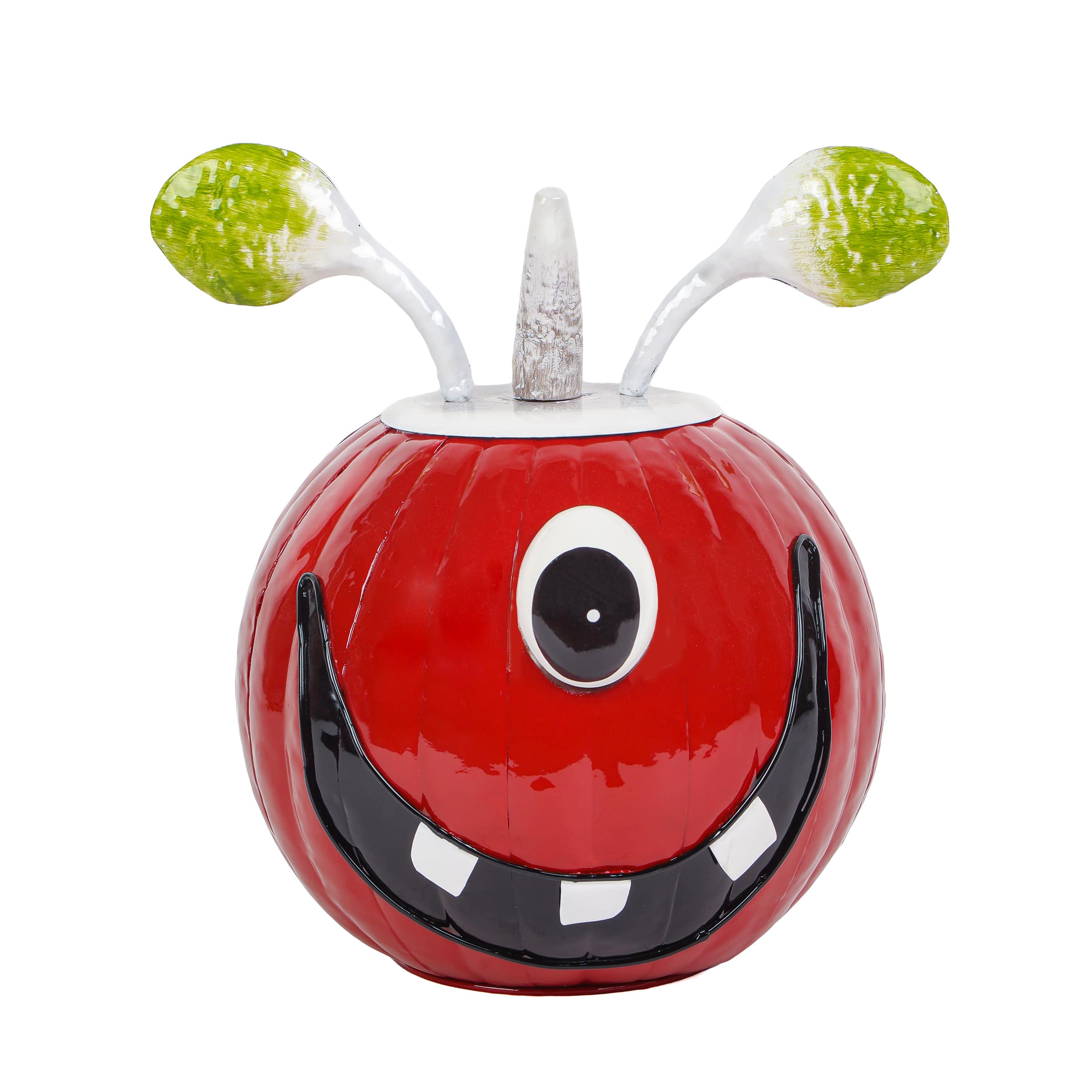 11" One-Eyed Monster Pumpkin Metal Tabletop Décor