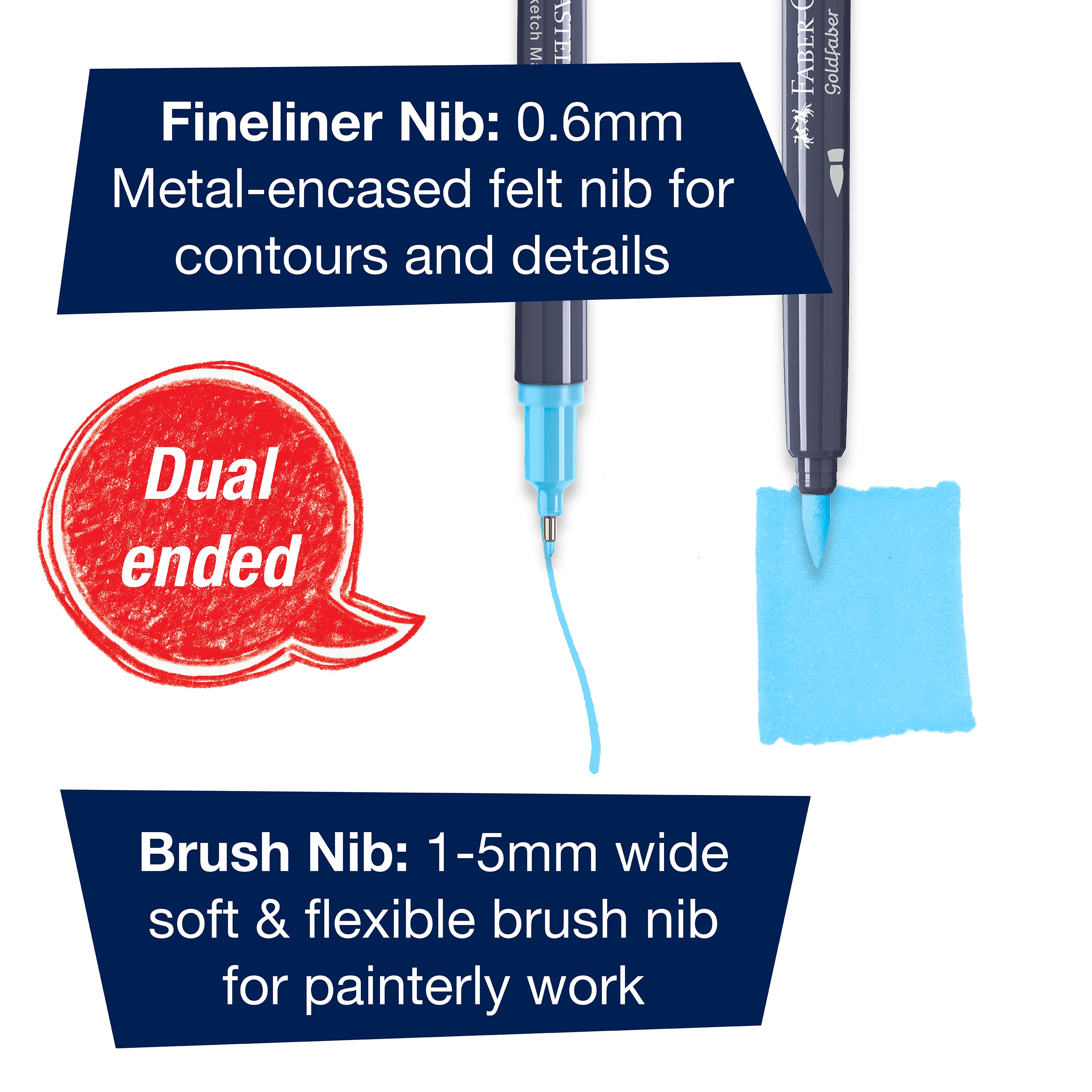 Faber-Castell&#xAE; Goldfaber Sketch Product Design Dual Tip Alcohol Markers