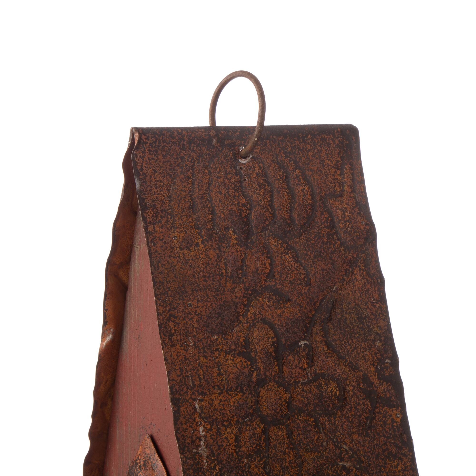 Glitzhome® 13.23'' Distressed Wooden Birdhouse