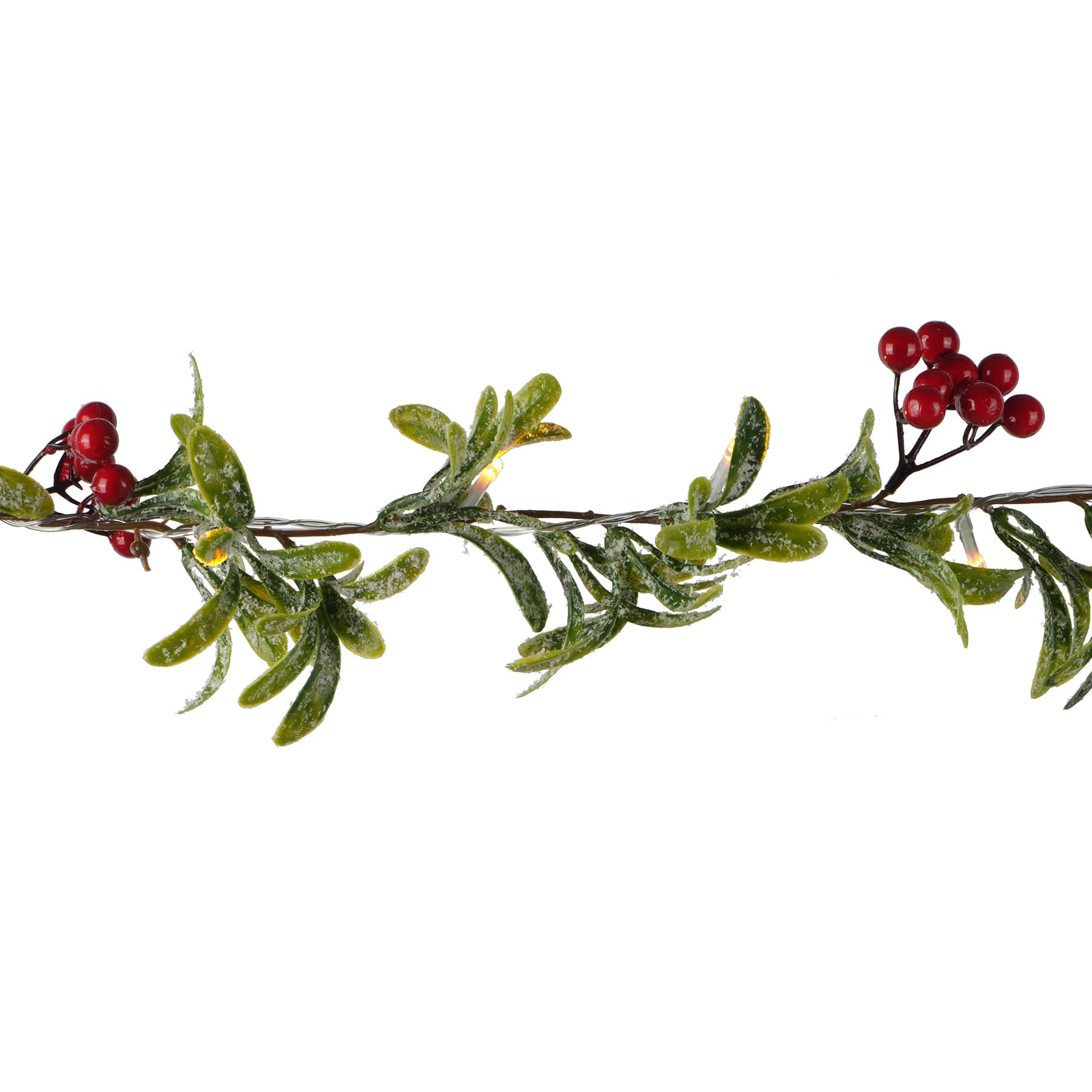 4.5ft. Red Mistletoe LED Garland String Lights by Ashland&#xAE;