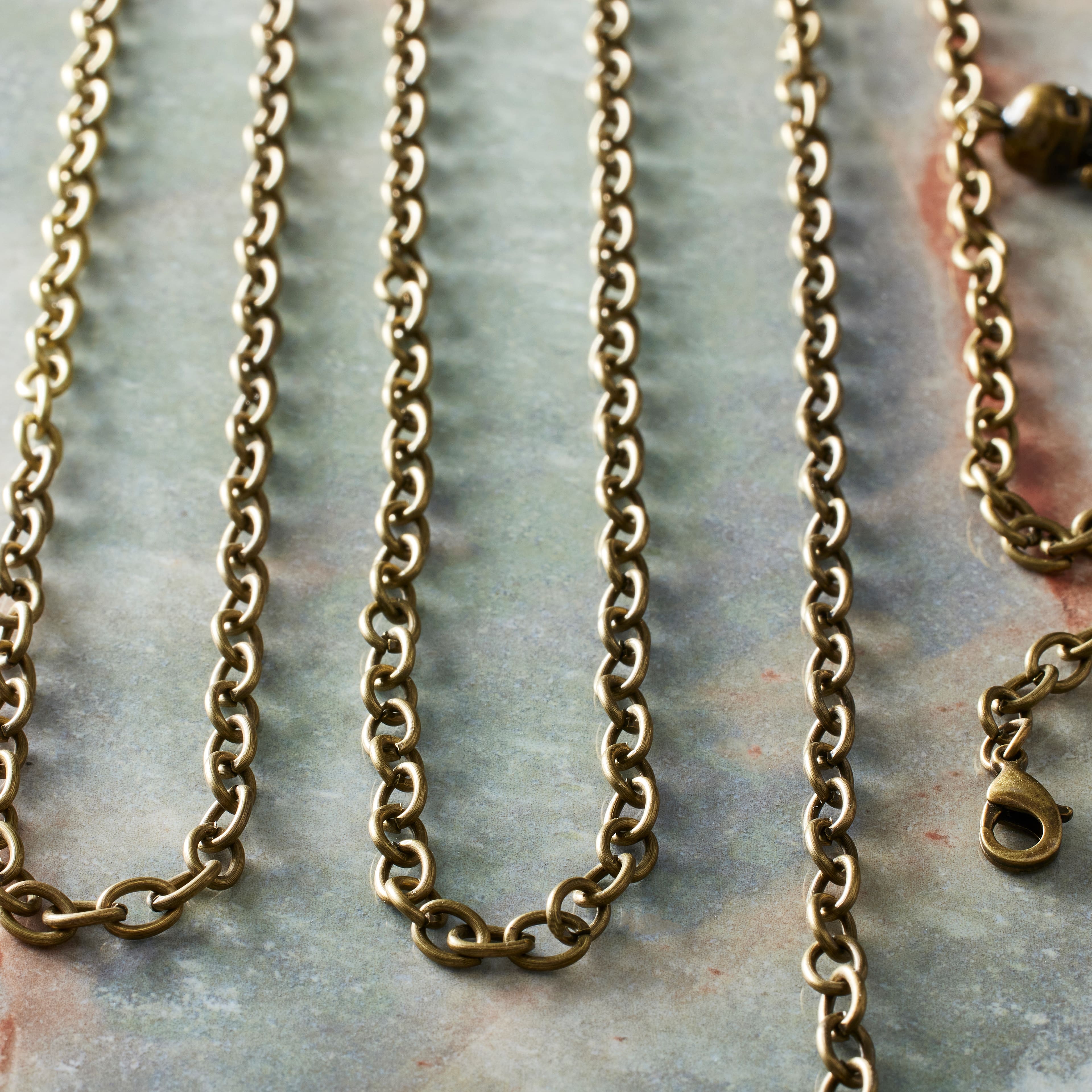 12 Packs: 3 ct. (36 total) 30&#x22; Oxidized Brass Cable Chain Necklaces by Bead Landing&#x2122;