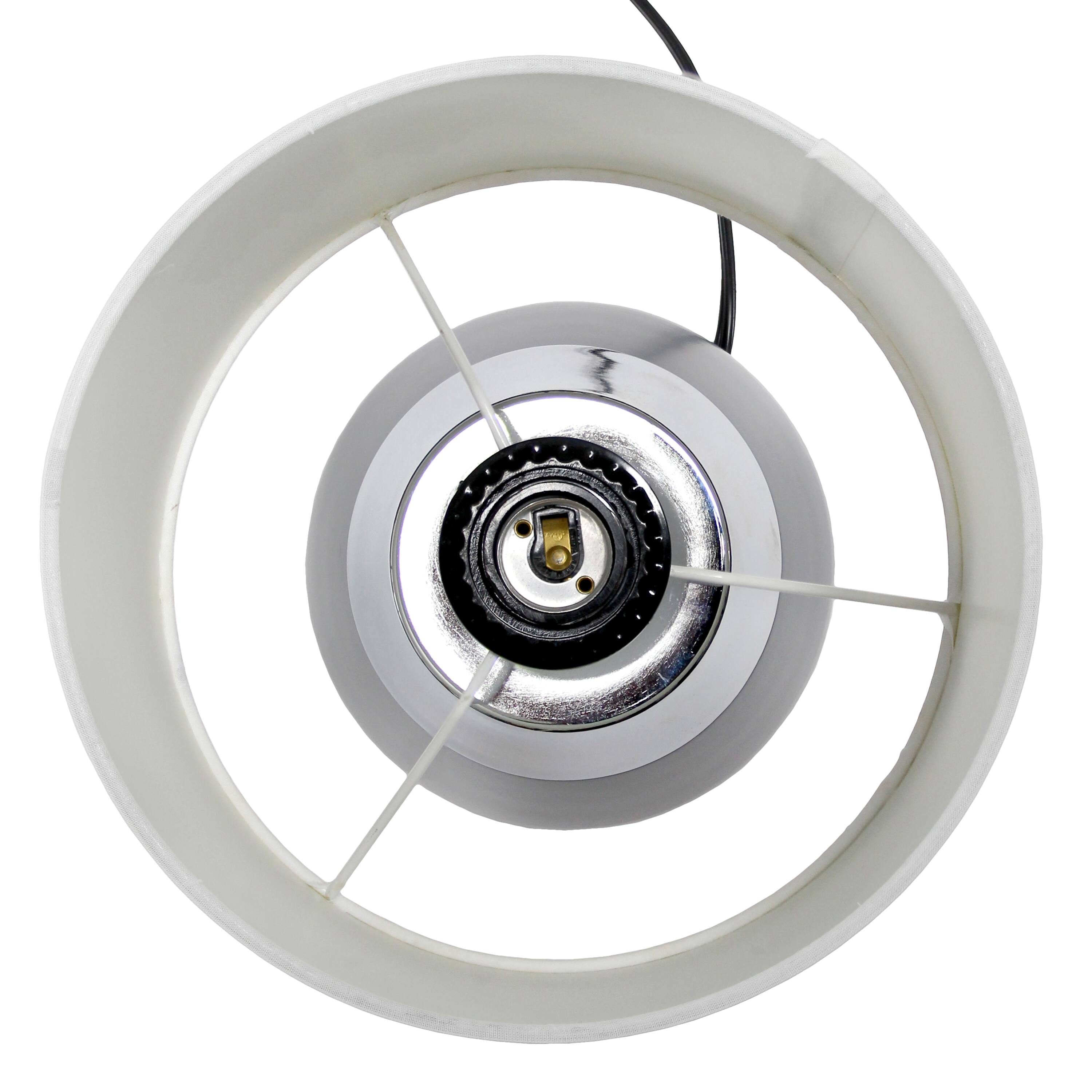 Simple Designs 14&#x22; Metal Touch Table Lamp