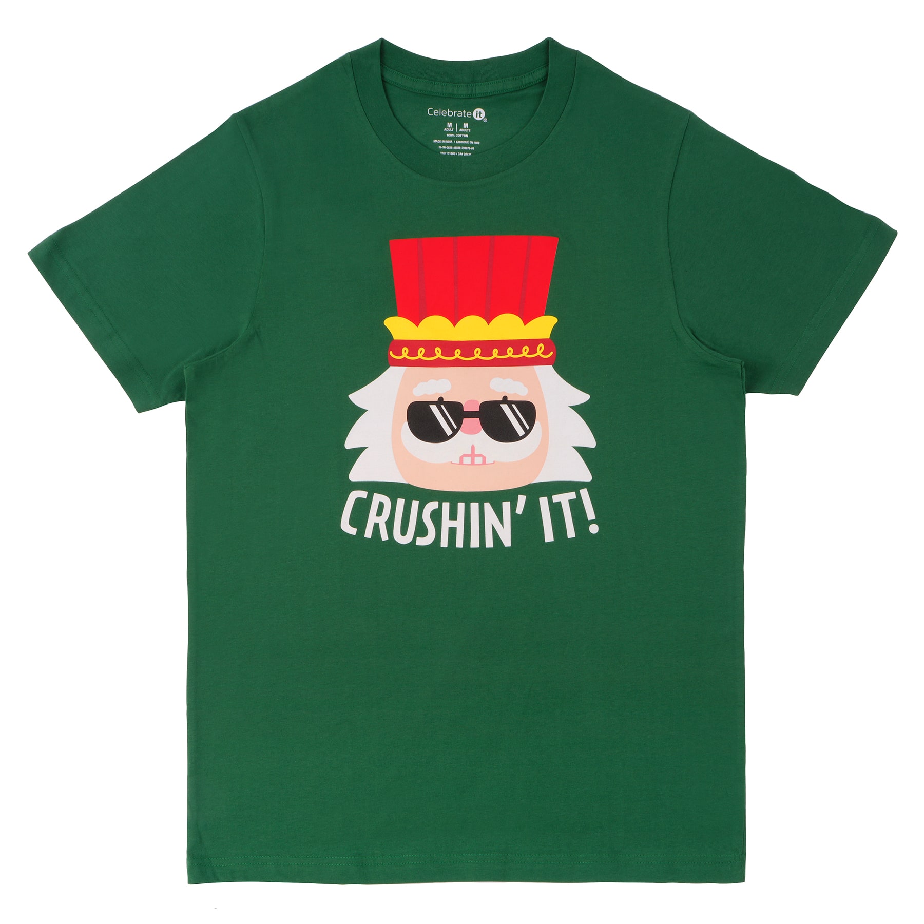 Dark Green Crushin' It Adult Crew Neck T-Shirt by Celebrate It