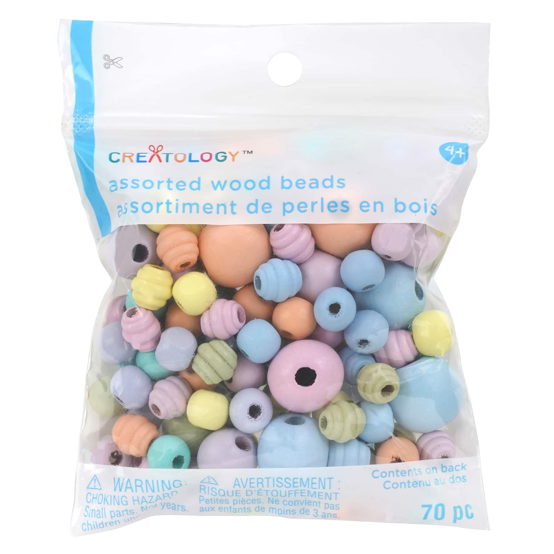 Pastel Assorted Wood Beads by Creatology&#x2122;
