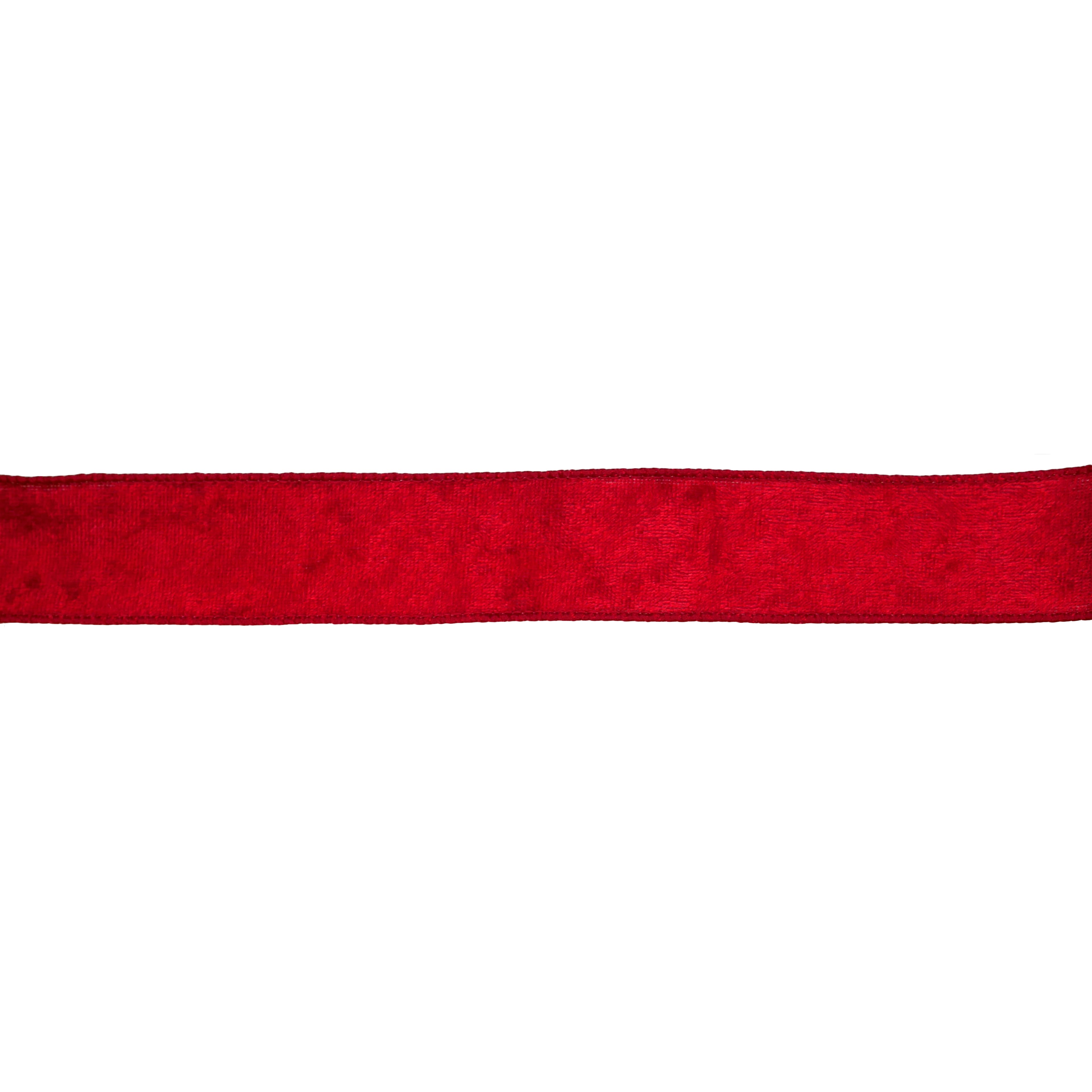 1.5&#x22; x 25ft. Red Velvet Wired Ribbon by Celebrate It&#xAE;