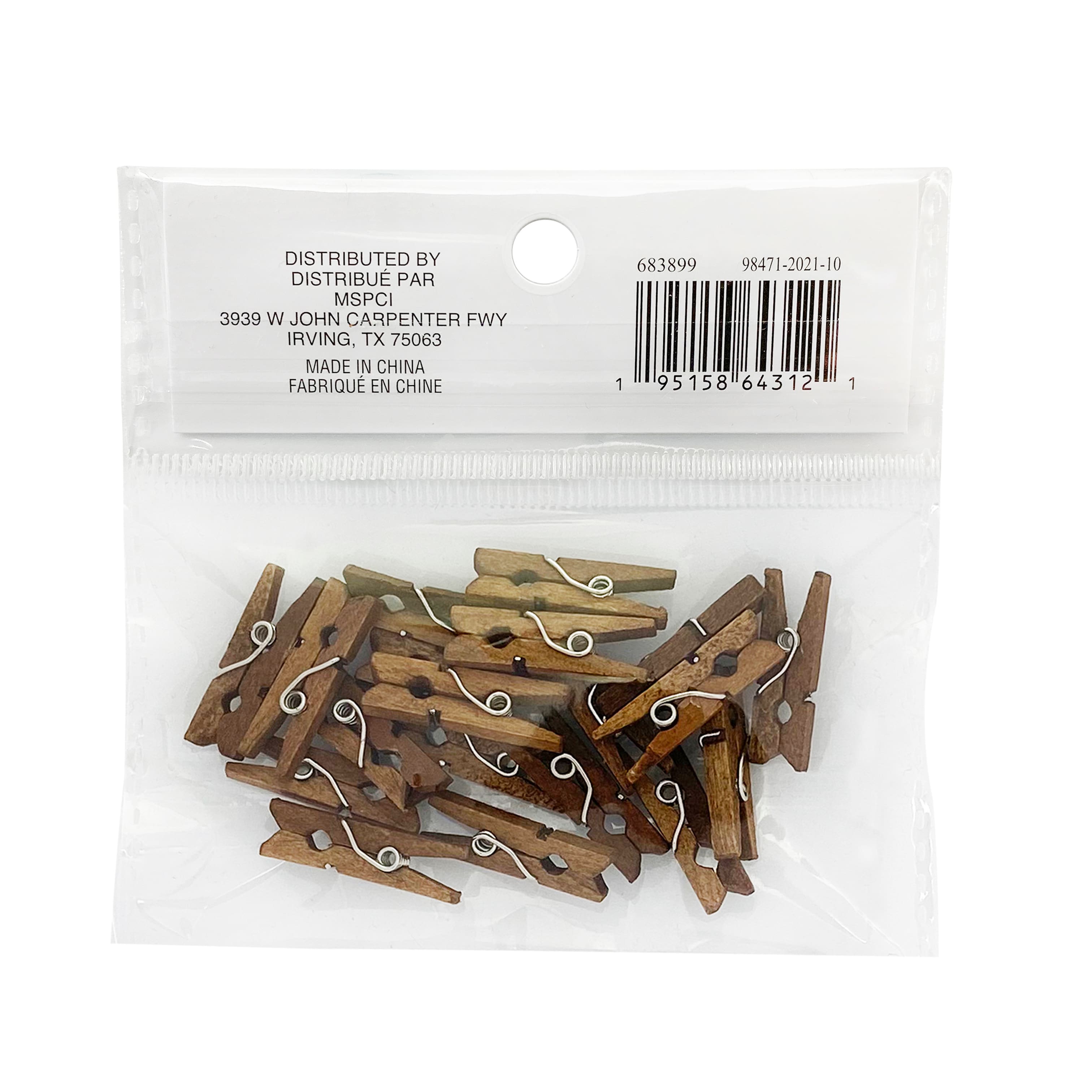 Mini Walnut Clothespins by Recollections&#x2122;
