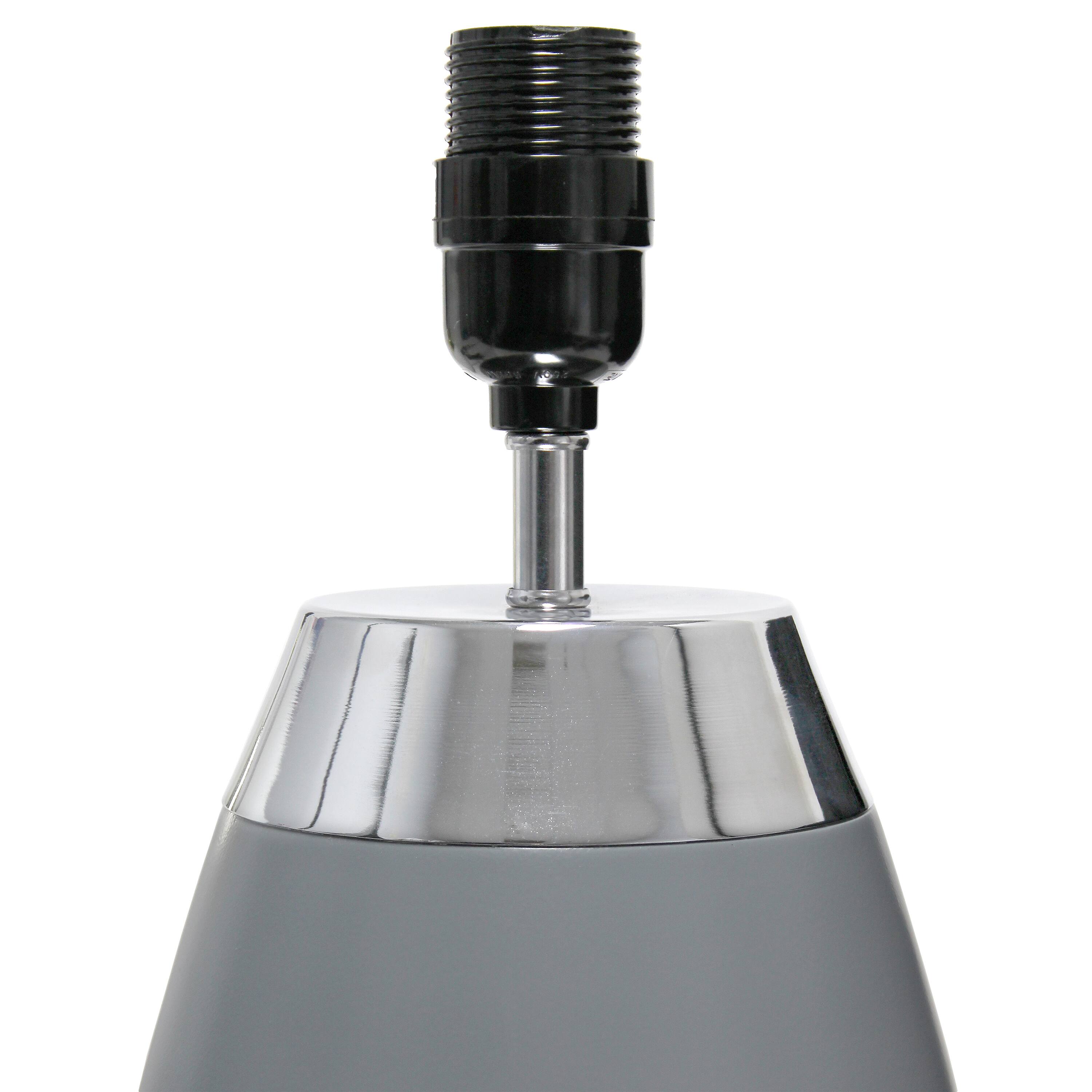 Simple Designs 14&#x22; Metal Touch Table Lamp