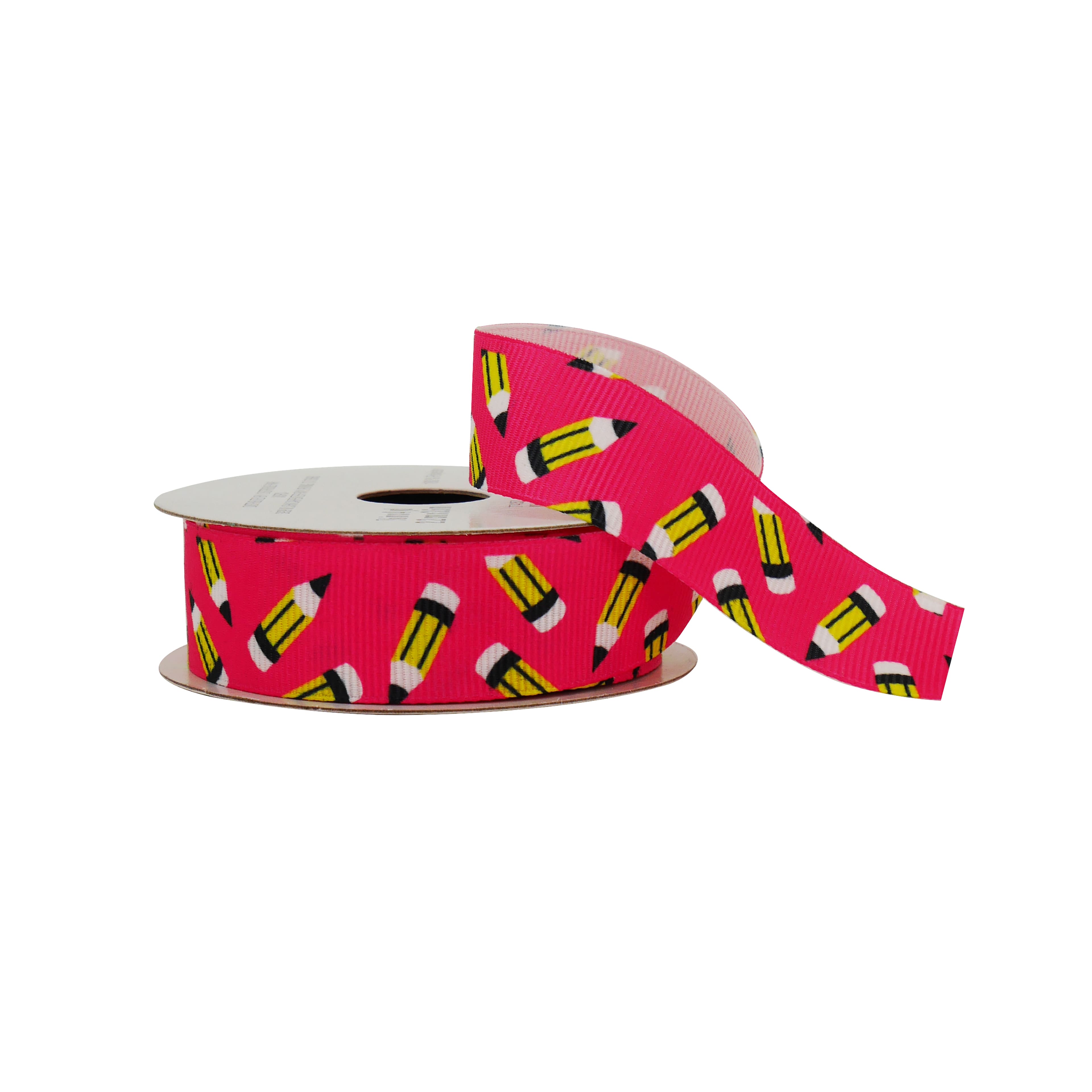 7/8" x 4yd. Pink Grosgrain Pencil Ribbon by B2C™
