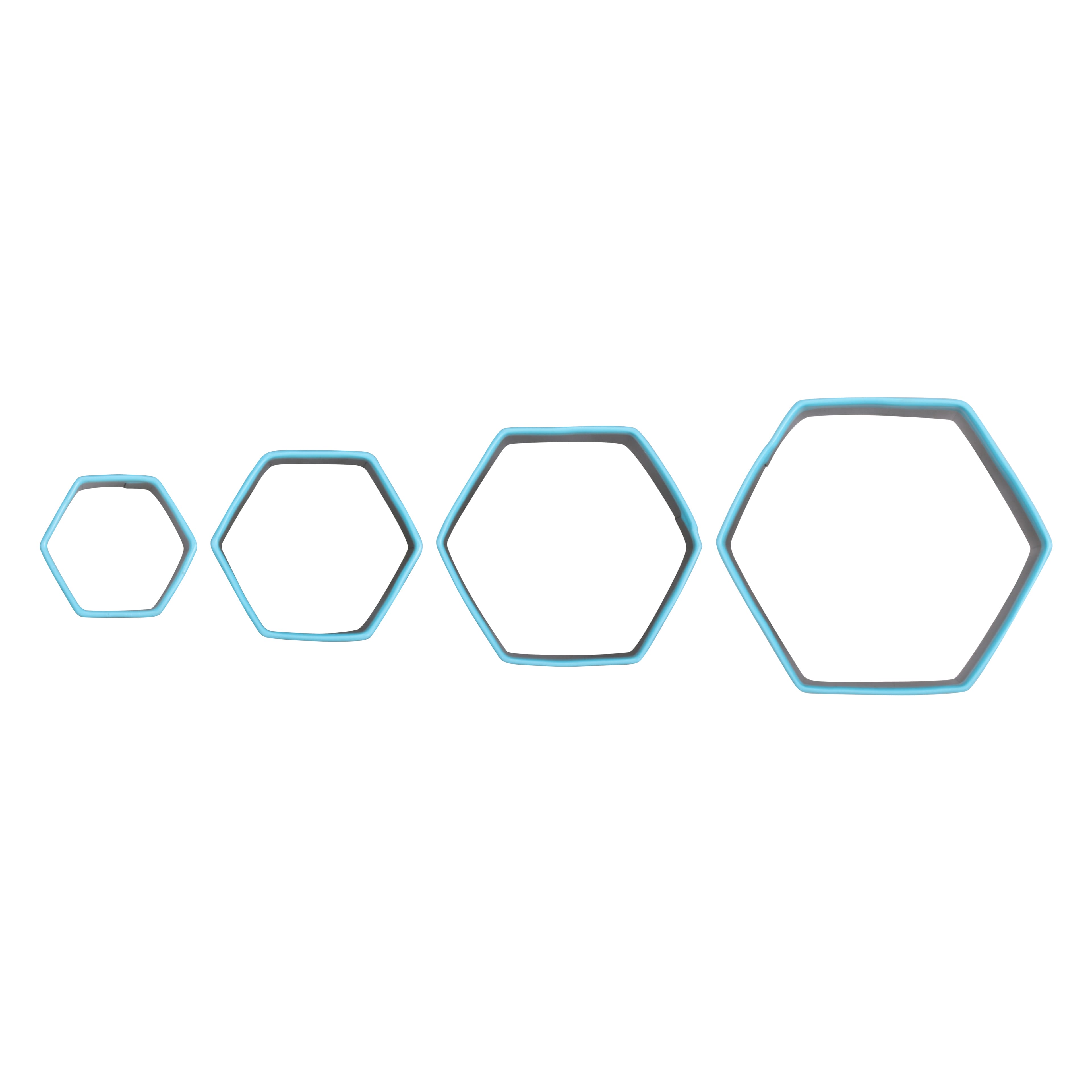 Hexagon Stainless Steel Nested Cookie Cutter Set by Celebrate It®