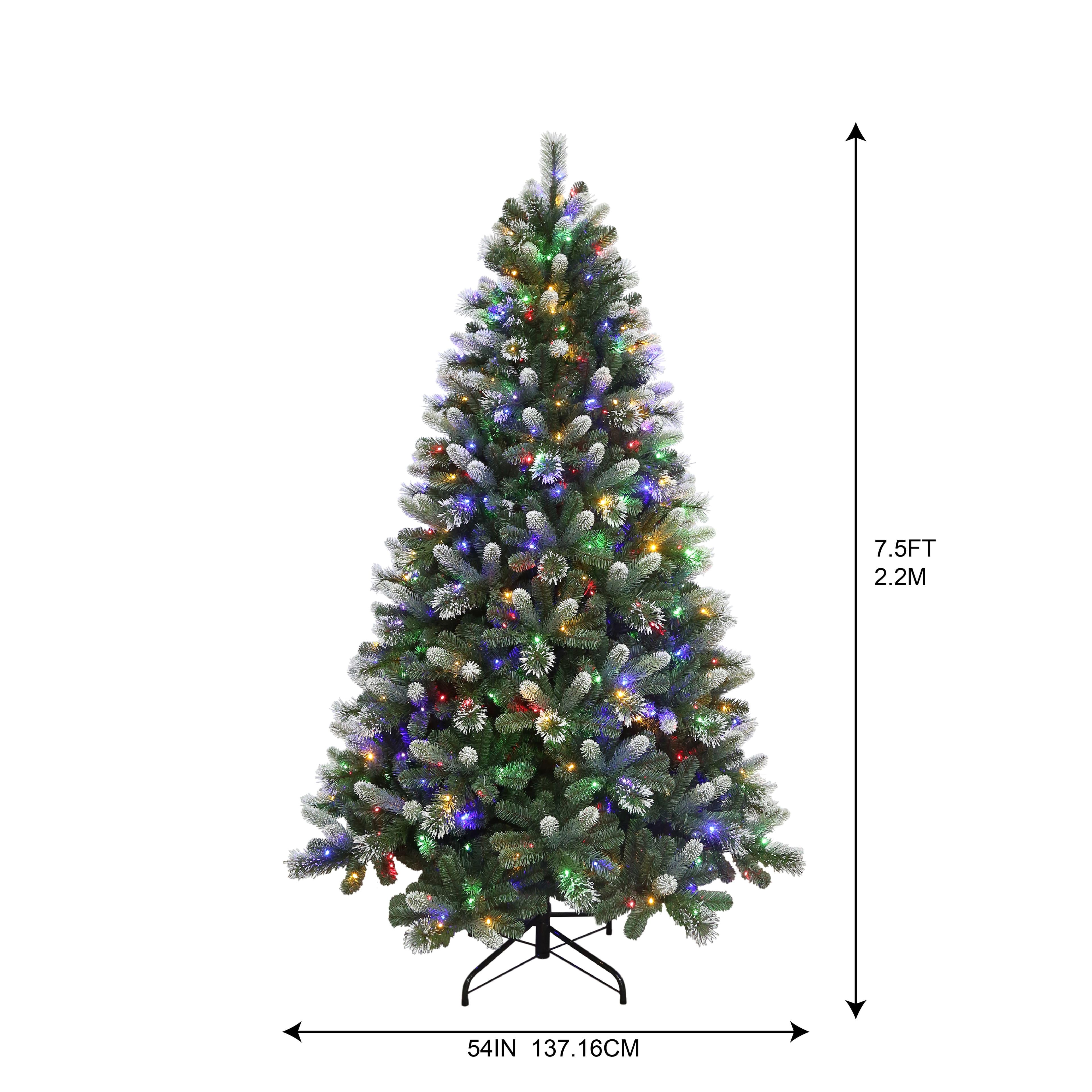 7.5ft. Pre-Lit Weston Fir Artificial Christmas Tree, Color Changing LED Lights by Ashland&#xAE;