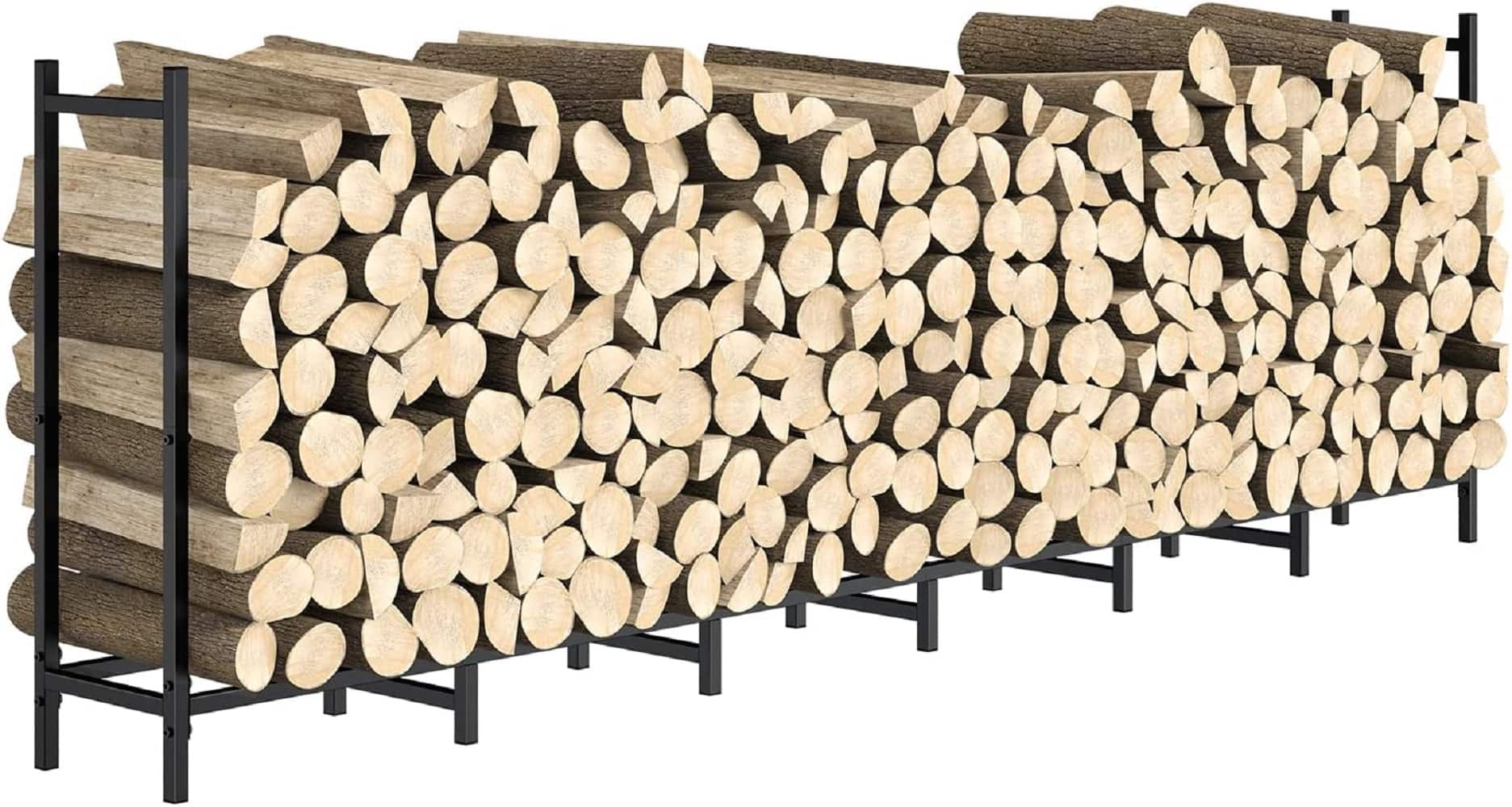 NEX&#x2122; 8ft. Metal Outdoor Firewood Rack