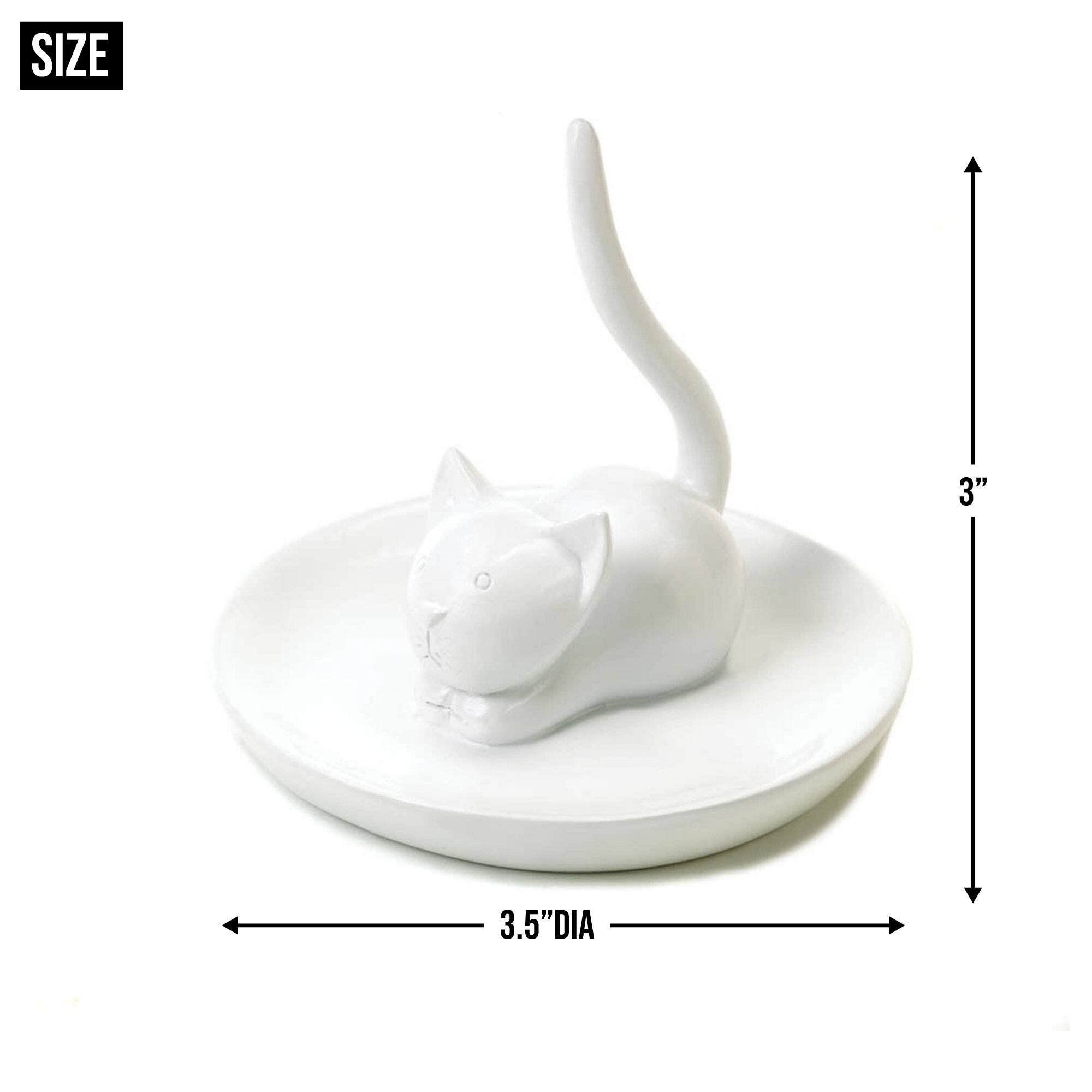 3.5&#x22; Charming Cat Ring Dish