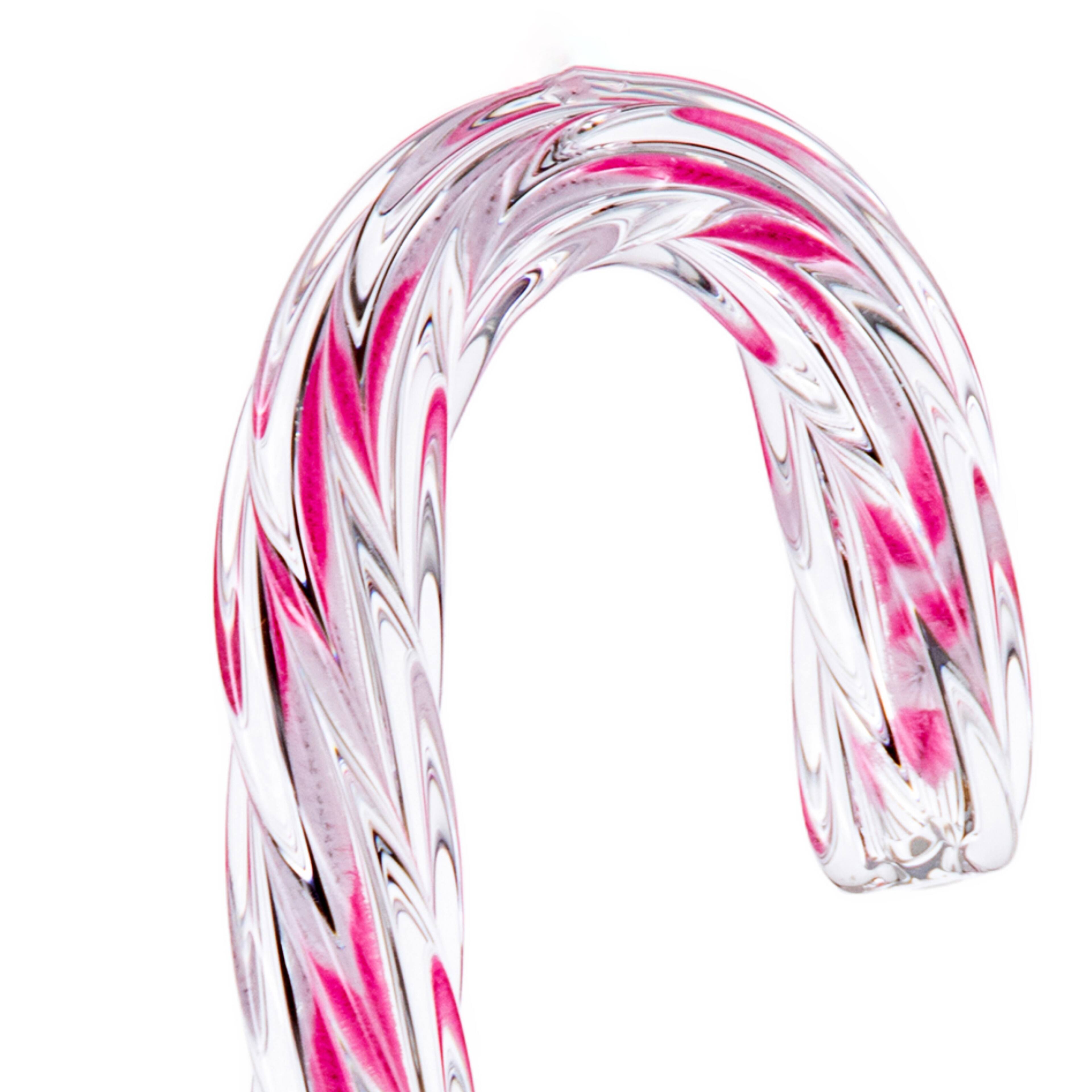8" Candy Cane Glass Ornament by Ashland®