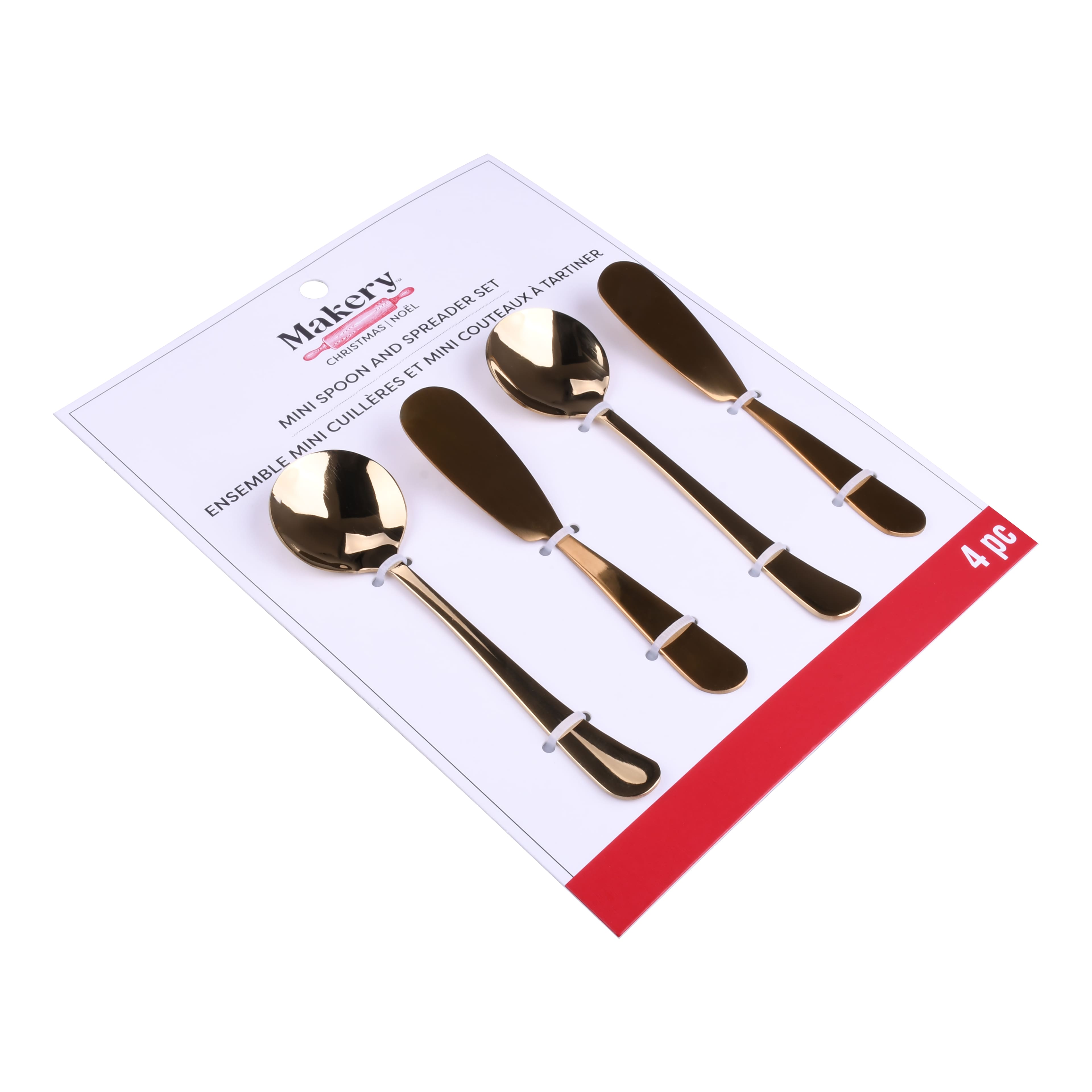 Mini Gold Spoon &#x26; Spreader Set by Makery&#x2122;