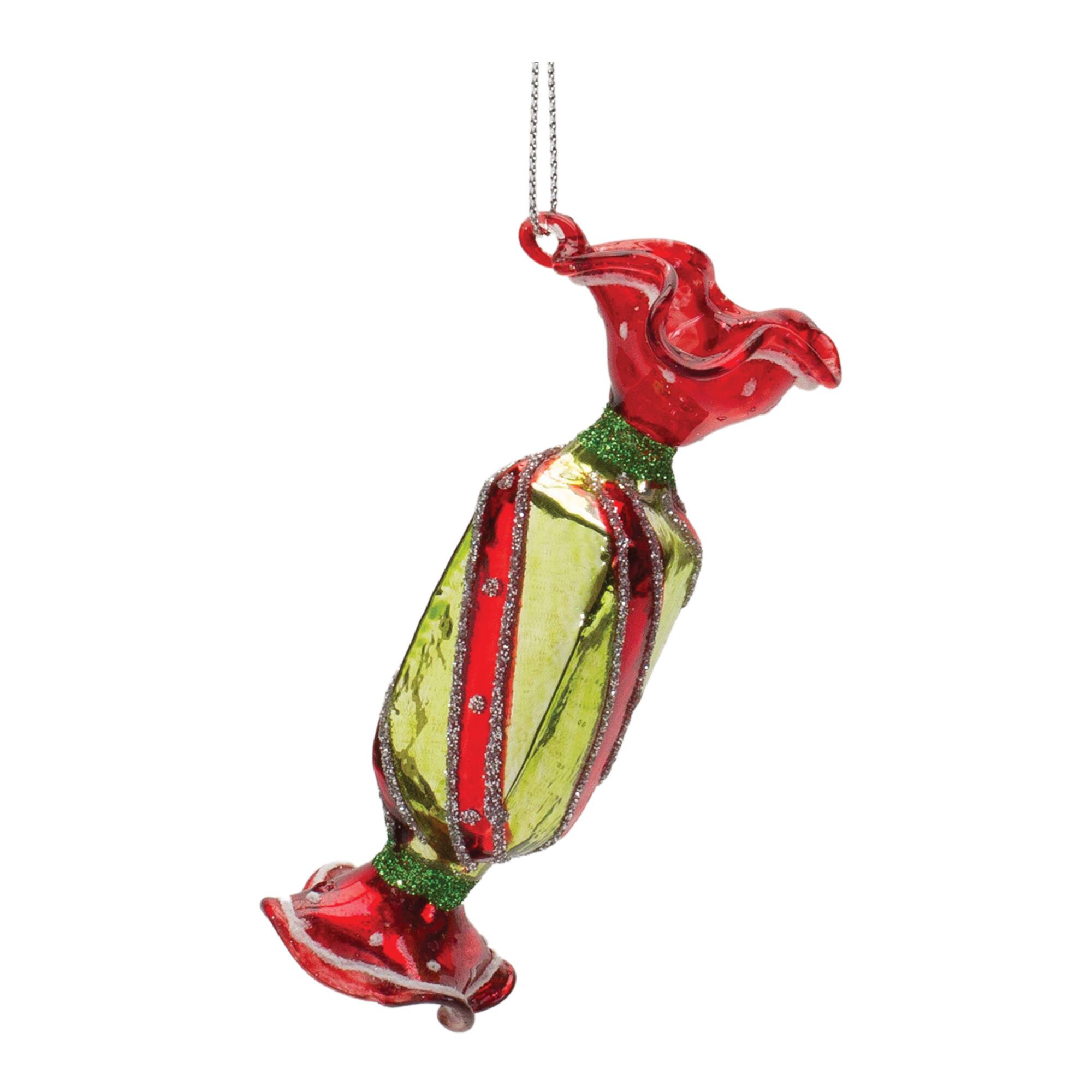12ct. Glass Wrapped Candy Ornaments