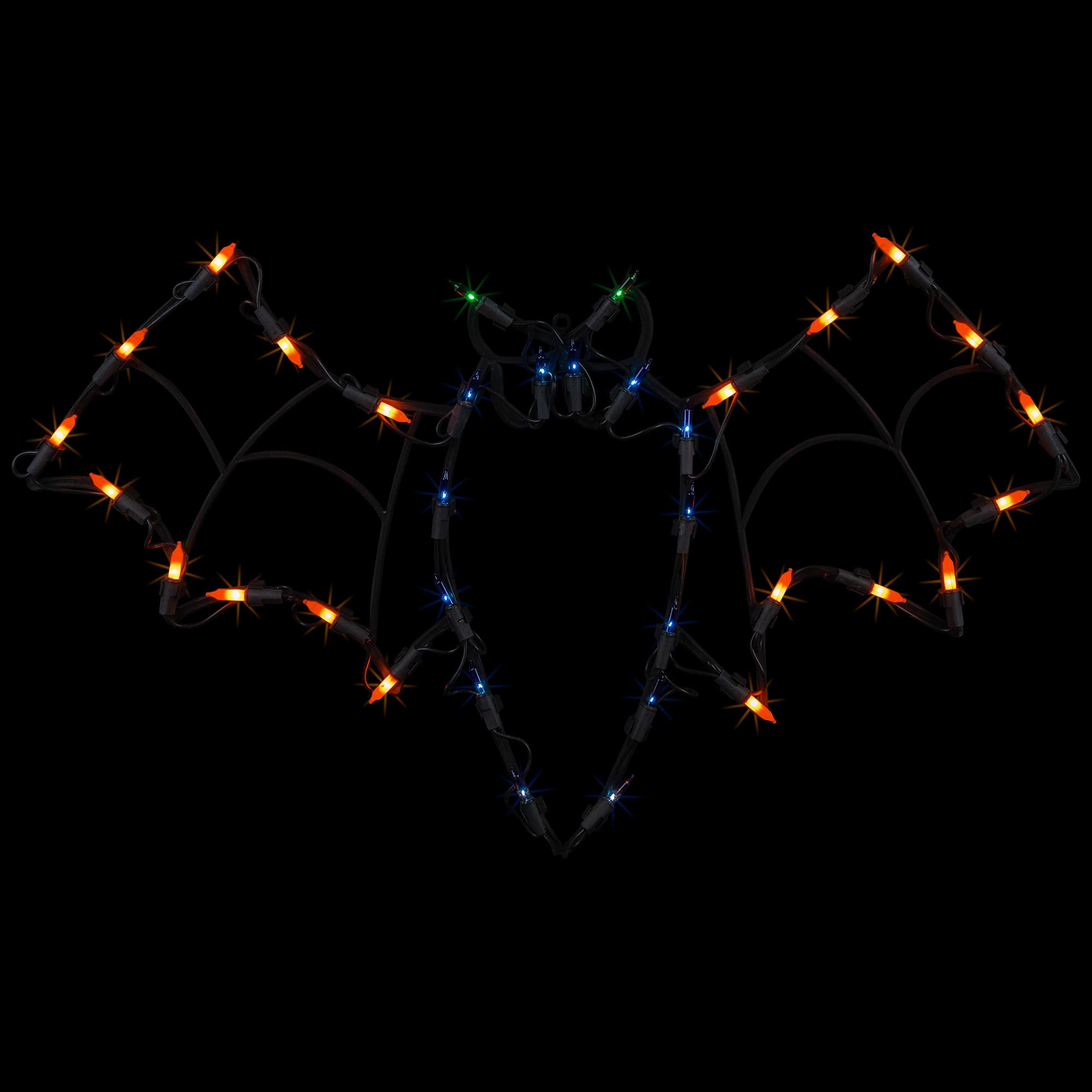 15&#x22; Lighted Bat Halloween Window Silhouette Decoration