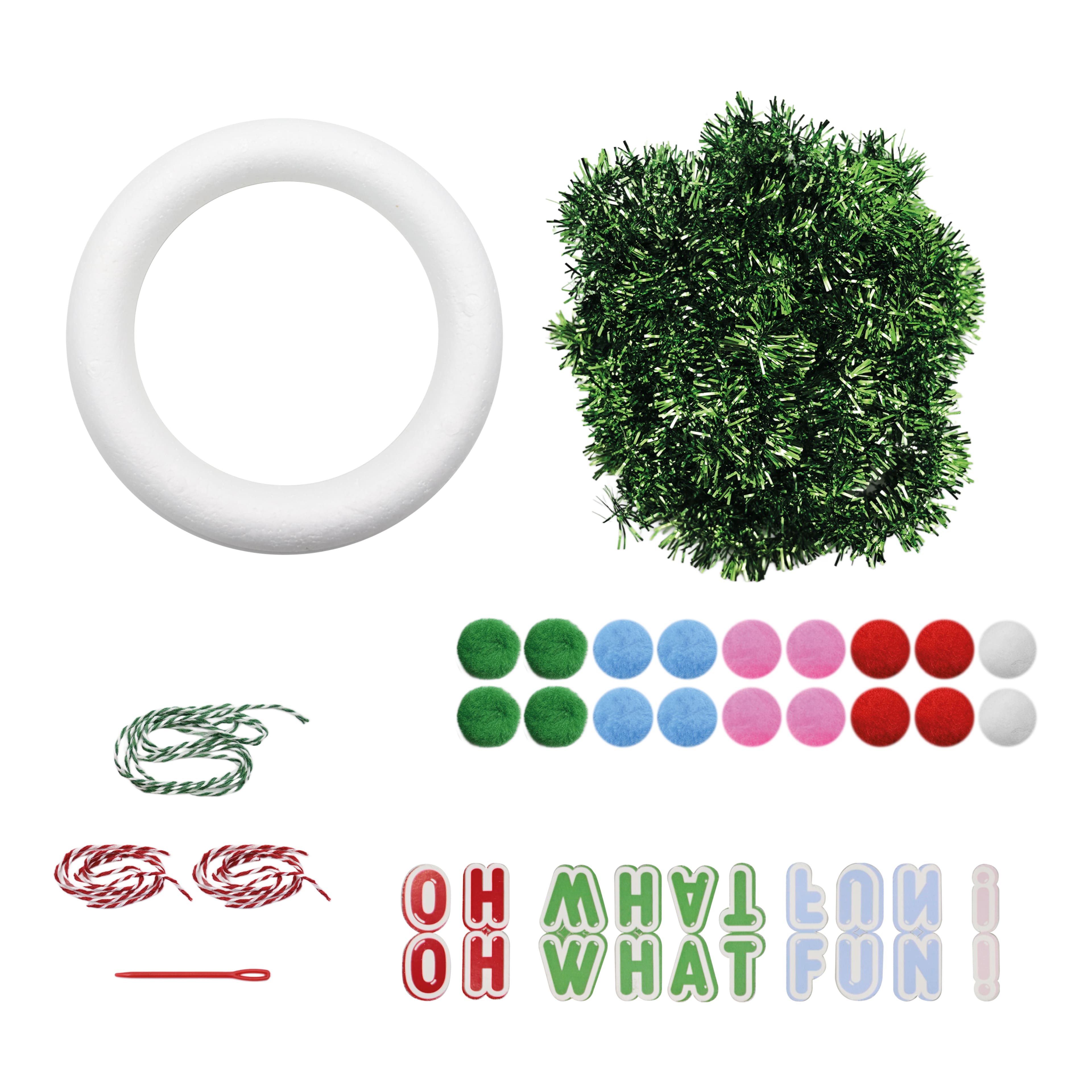 Tinsel Wreath Craft Kit by Creatology™