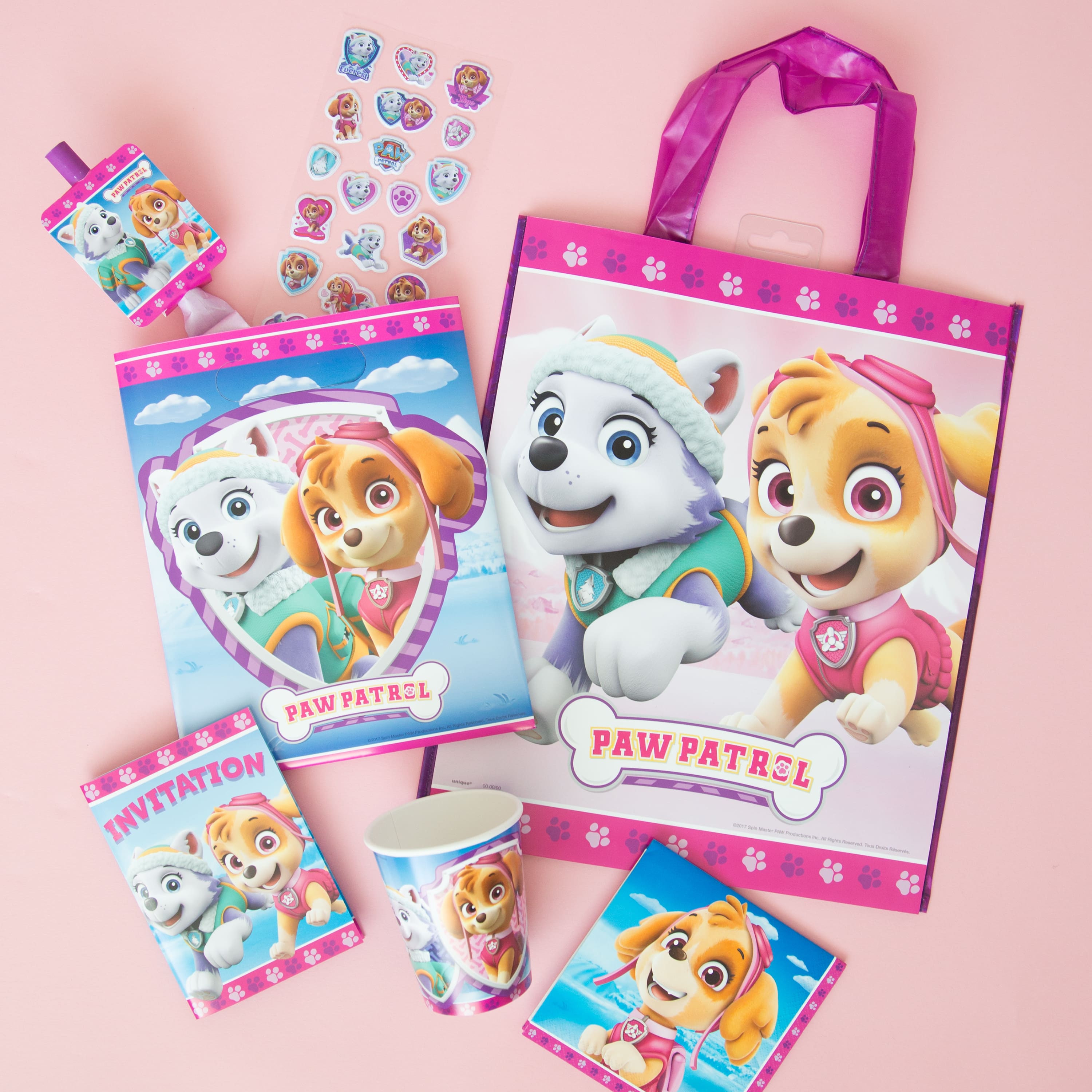 Paw Patrol Birthday Party Bag Personalised Favour Treat Gift Sweets Box Skye x1 