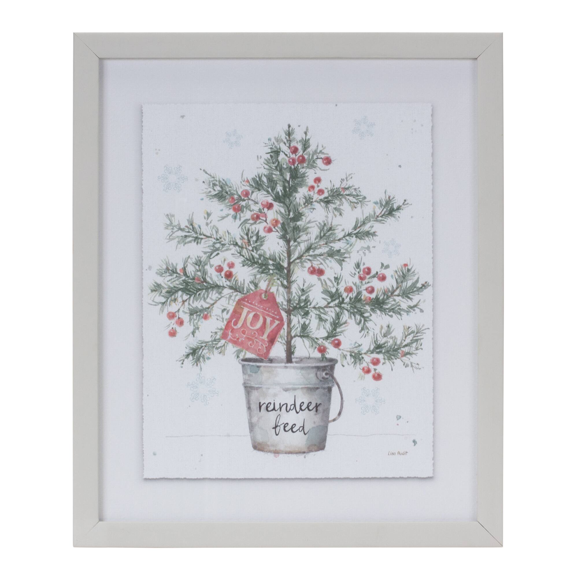 Potted Pine Tree Wall Art Set