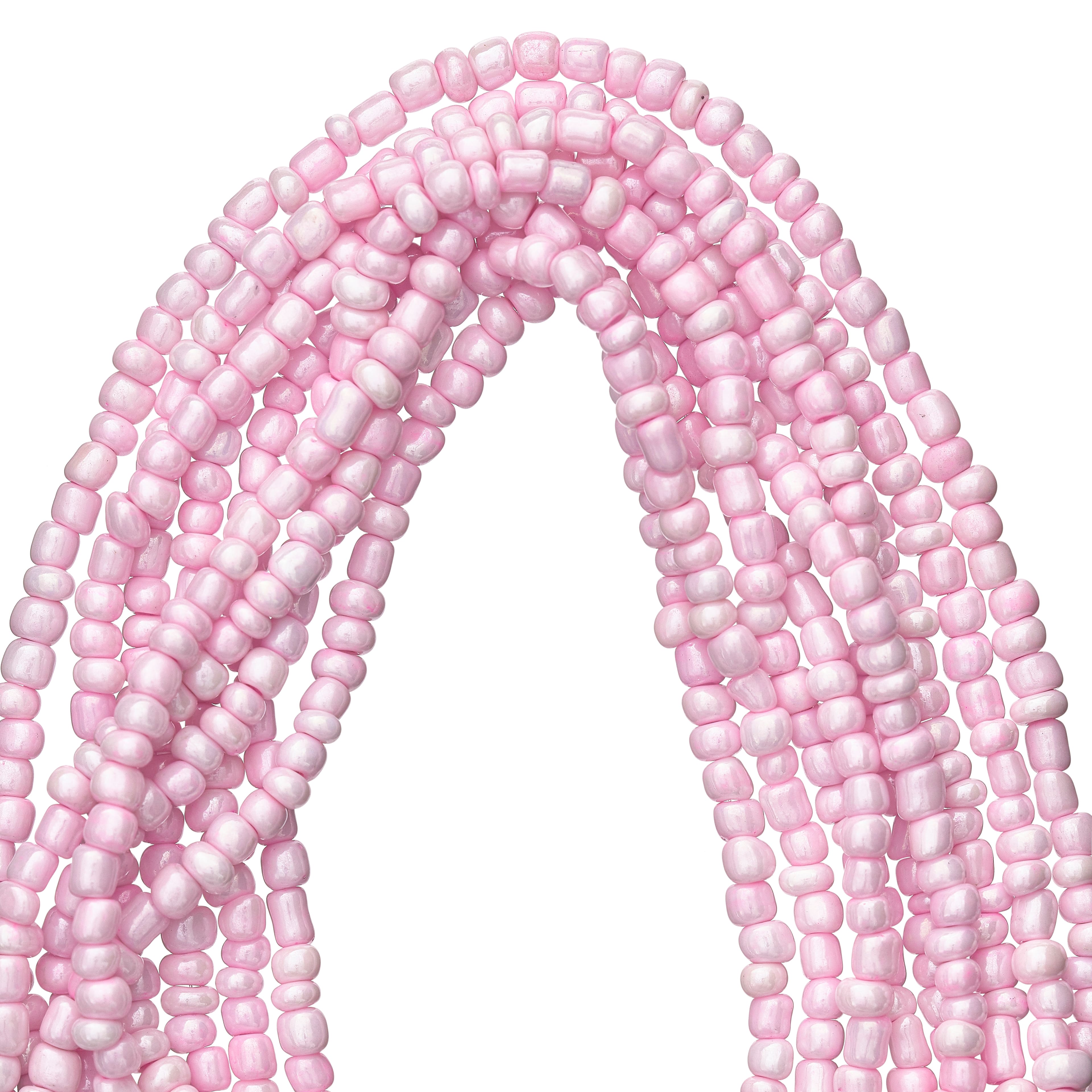 Light Pink Glass Seed Beads, 6/0 by Bead Landing™