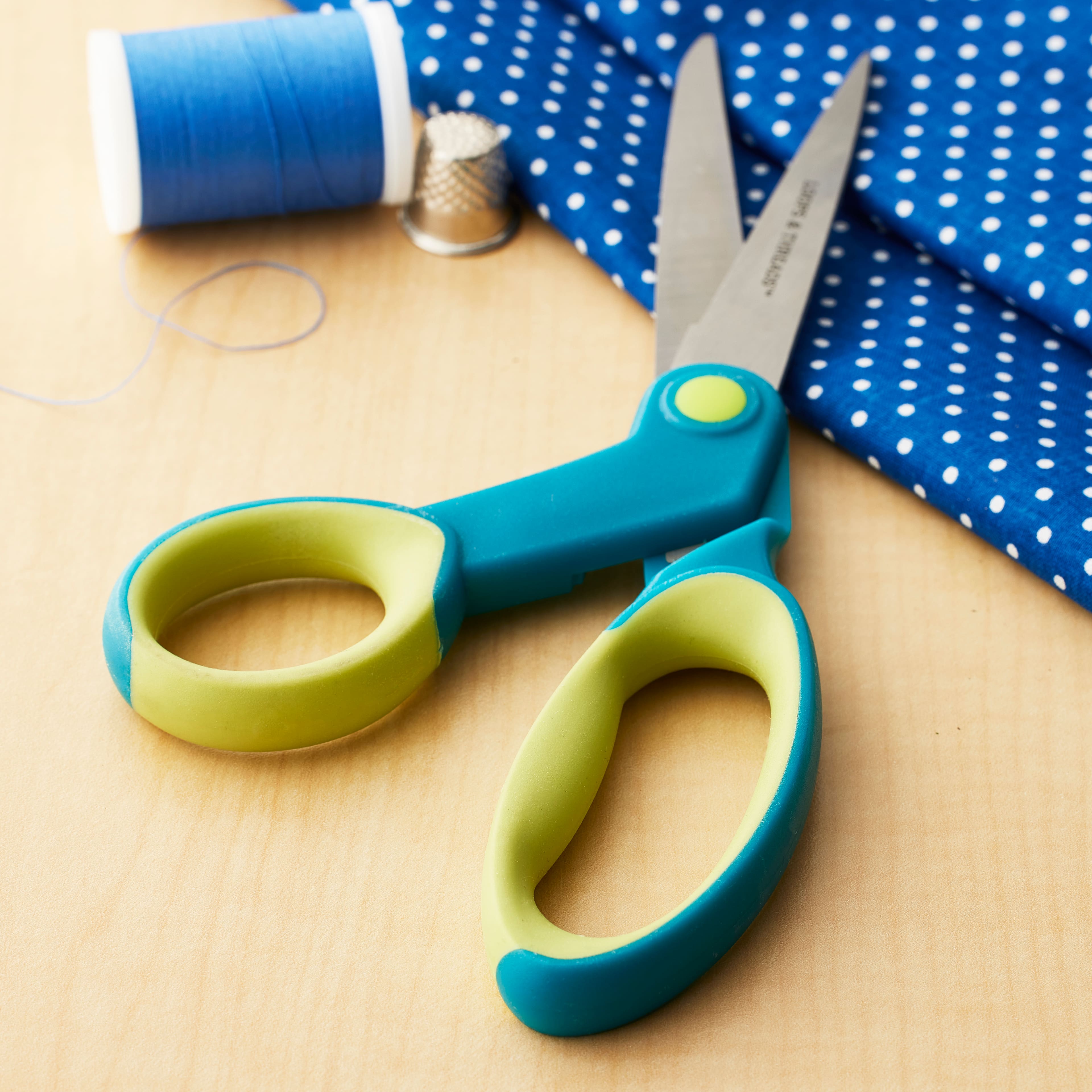 12 Pack: Left-Handed Bent Scissors by Loops & Threads™