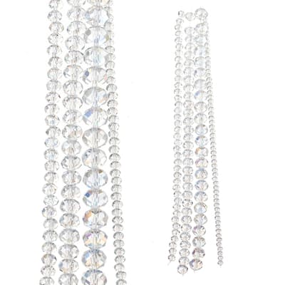 Clear AB Faceted Glass Beads by Bead Landing™
