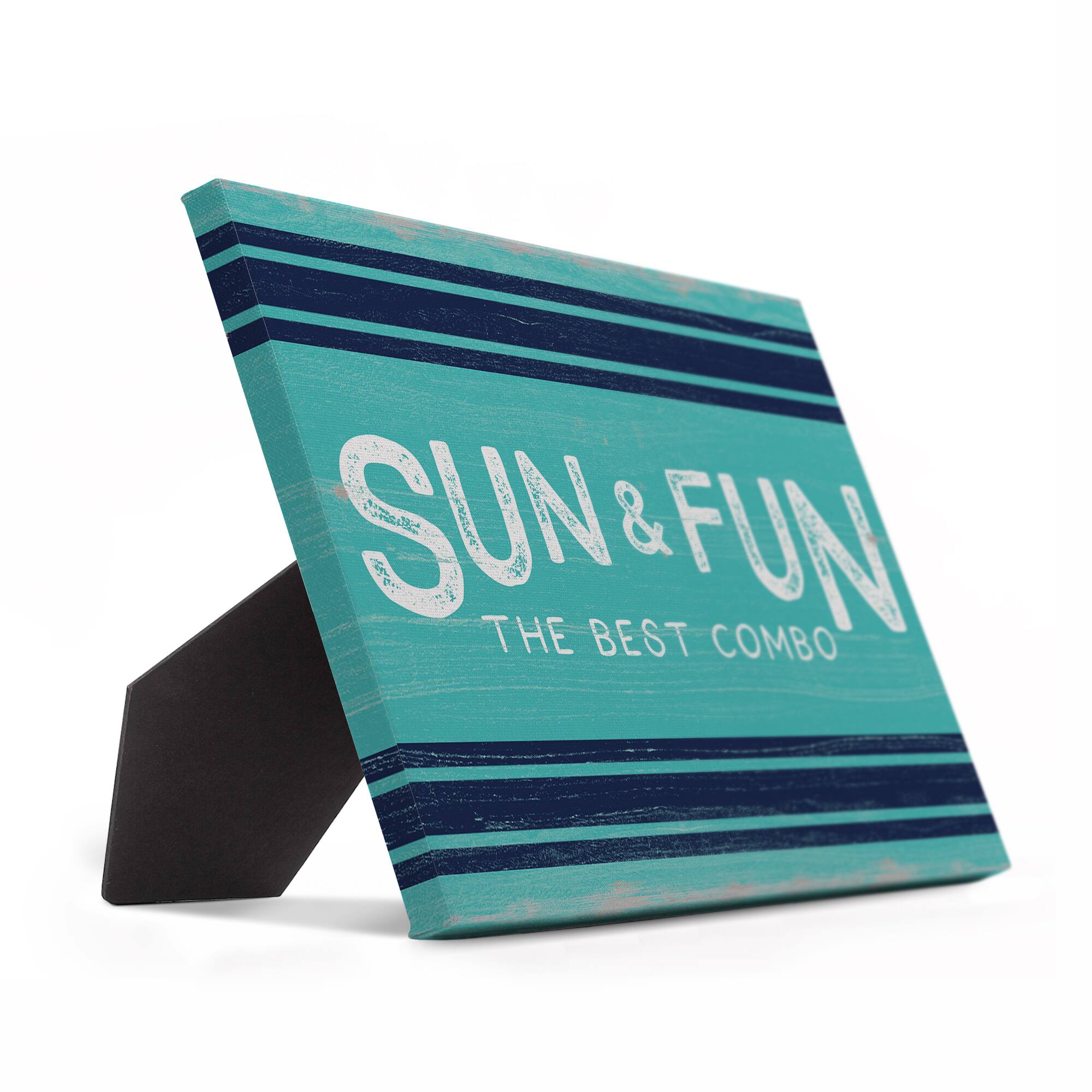 Sun & Fun Tabletop Canvas Accent