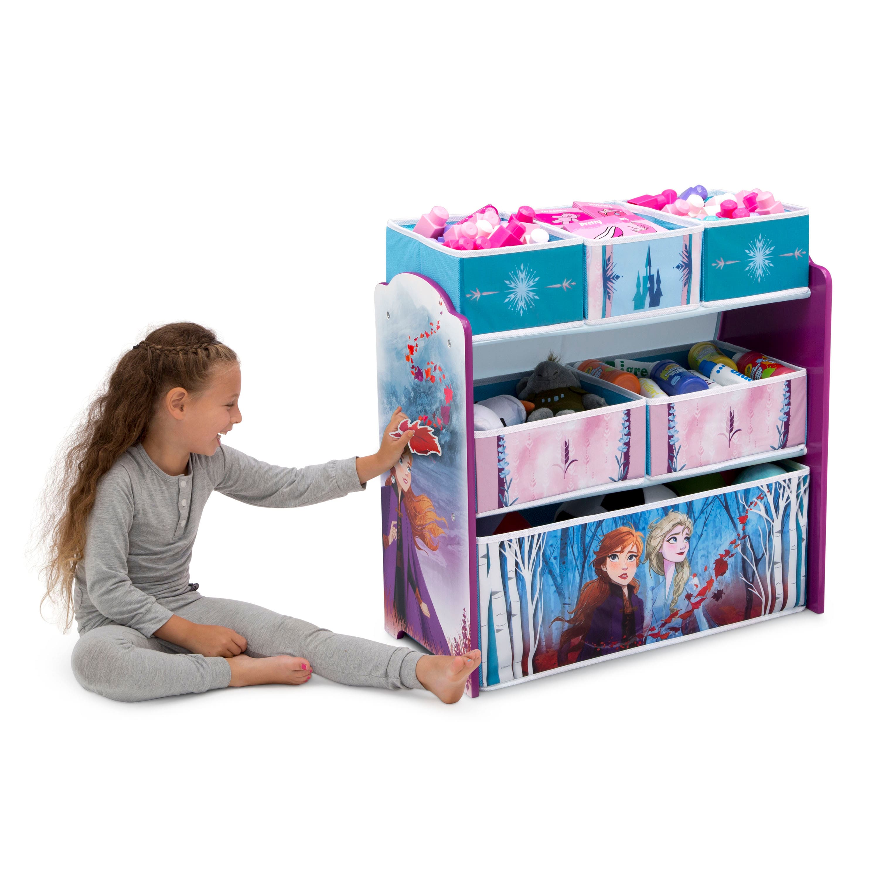 Disney® Frozen II 6 Bin Design & Store Toy Organizer