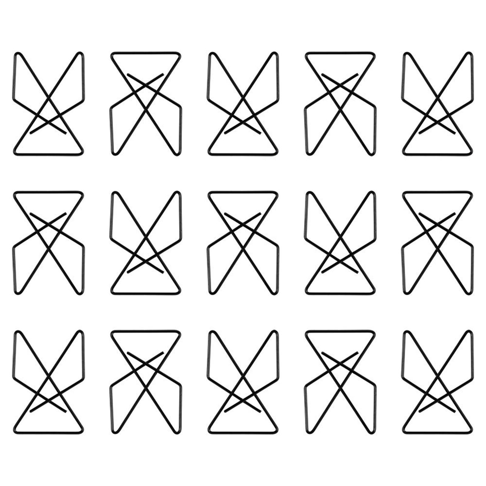 JAM Paper 1.5" Butterfly Clip Paper Clips, 15ct.